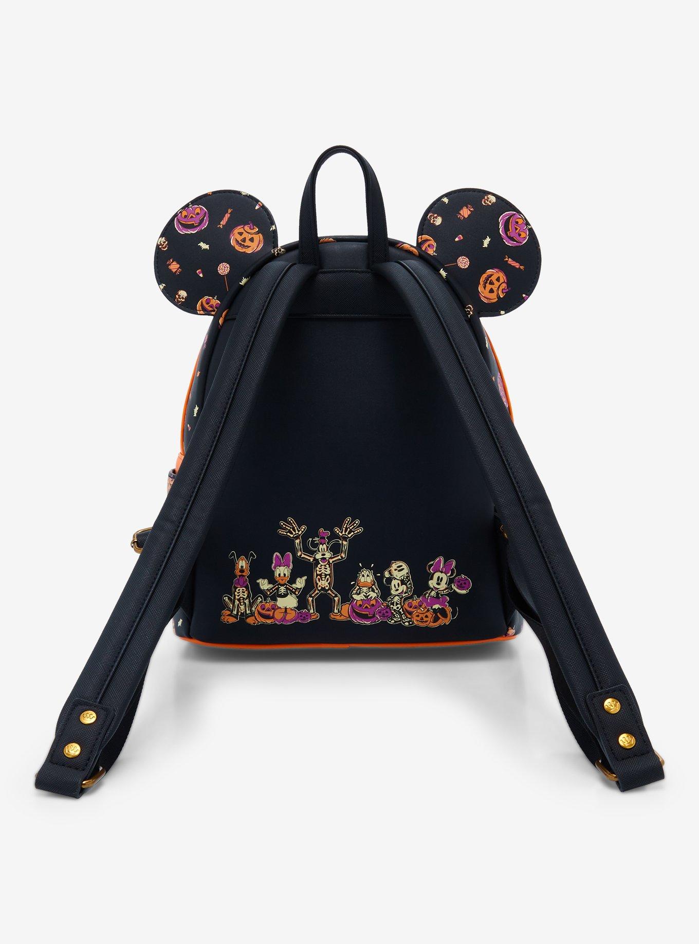 Loungefly Disney Mickey & Minnie Skeleton Glow-in-the-Dark