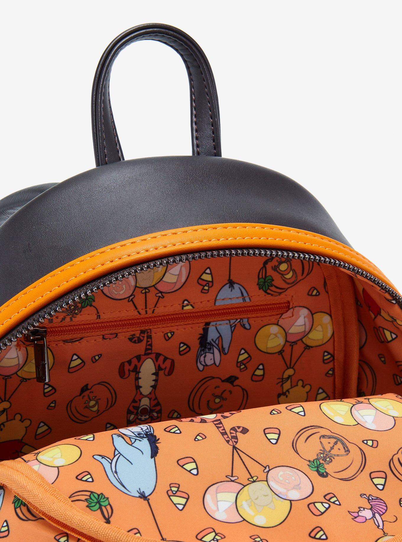 Loungefly Disney Winnie the Pooh Piglet and Pooh Bear Pumpkin Light-Up Mini Backpack — BoxLunch Exclusive, , alternate