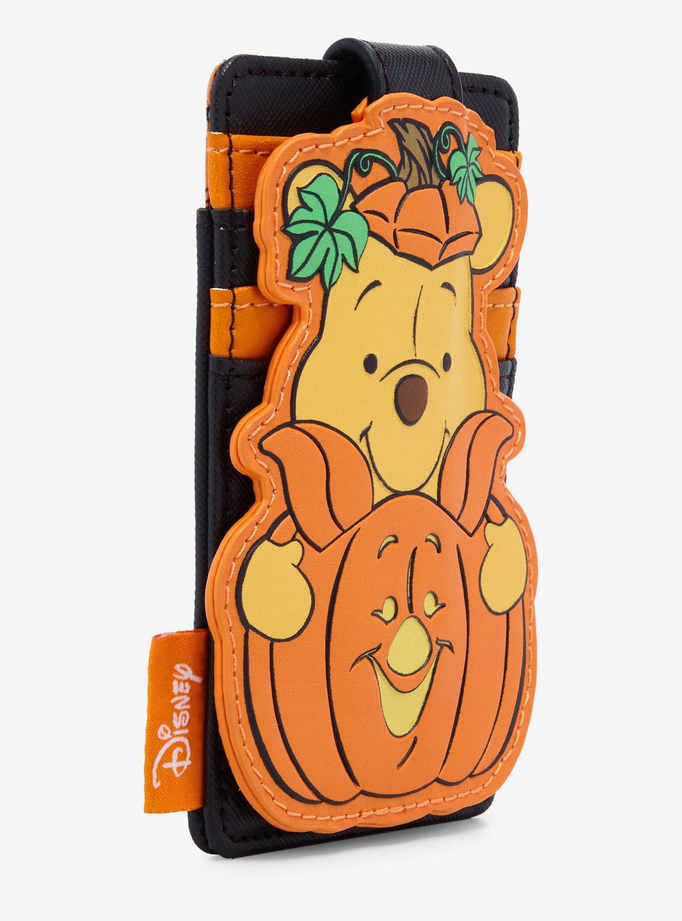 Loungefly Disney Winnie the Pooh Piglet and Pooh Bear Pumpkin Card Holder — BoxLunch Exclusive, , alternate