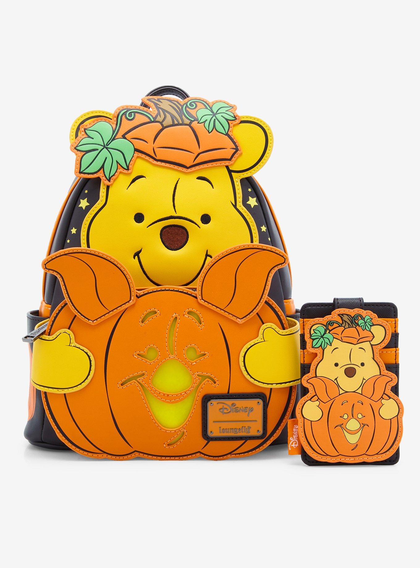 Loungefly Disney Winnie the Pooh Piglet and Pooh Bear Pumpkin Card Holder — BoxLunch Exclusive, , alternate