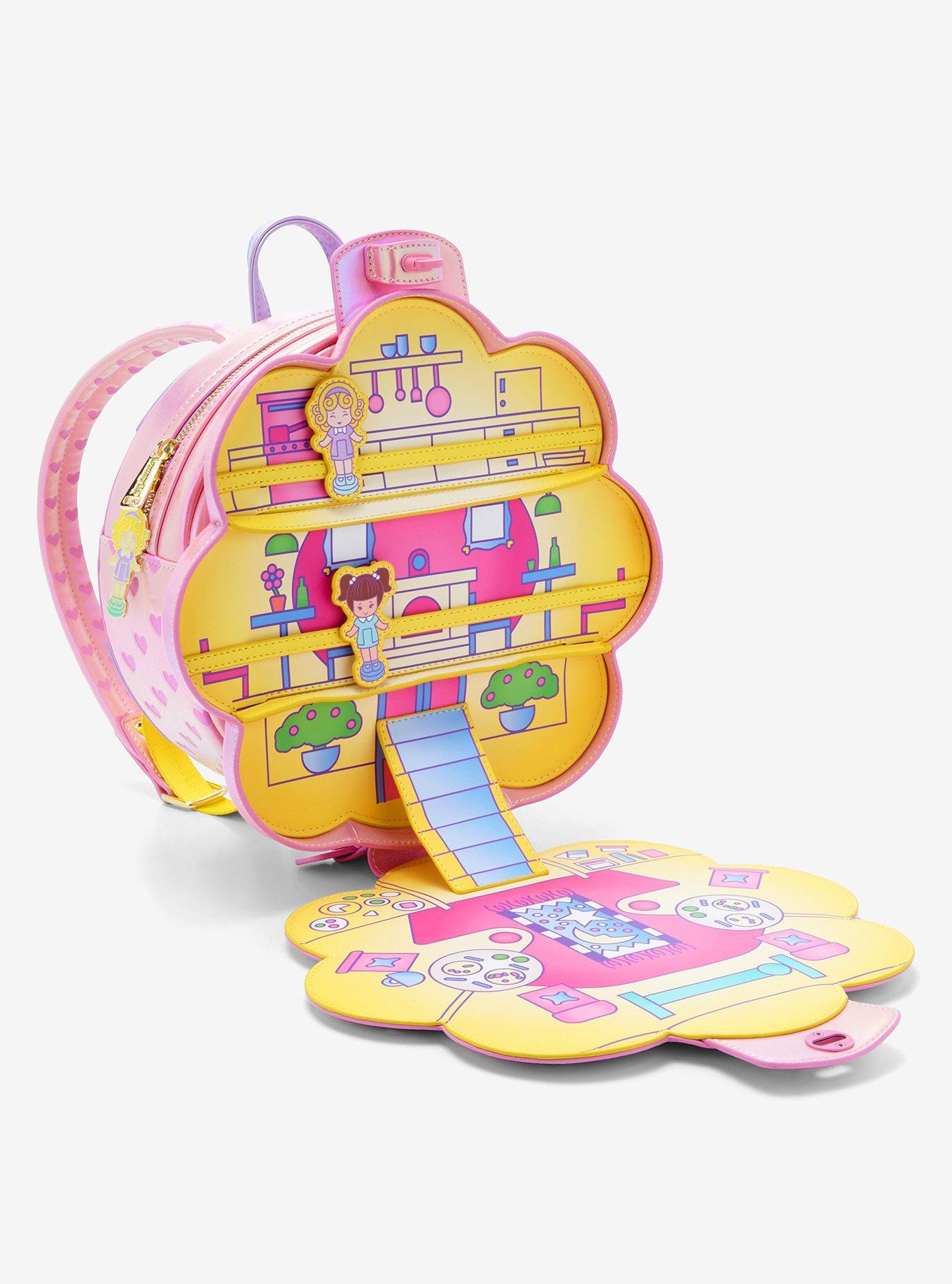 Loungefly Polly Pocket Compact Playset Figural Mini Backpack, , alternate