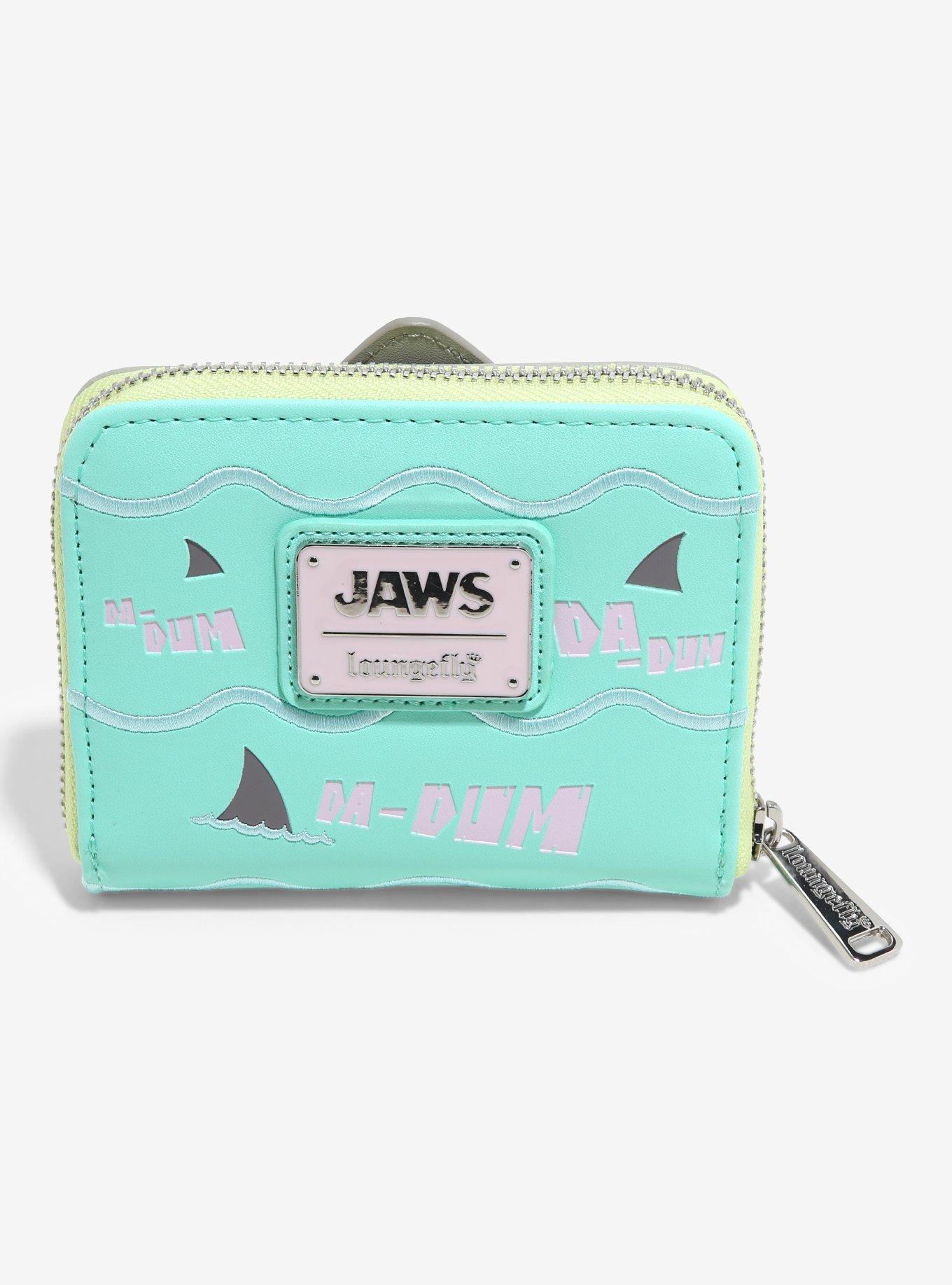 Loungefly Jaws Shark Glow-in-the-Dark Small Zip Wallet, , alternate