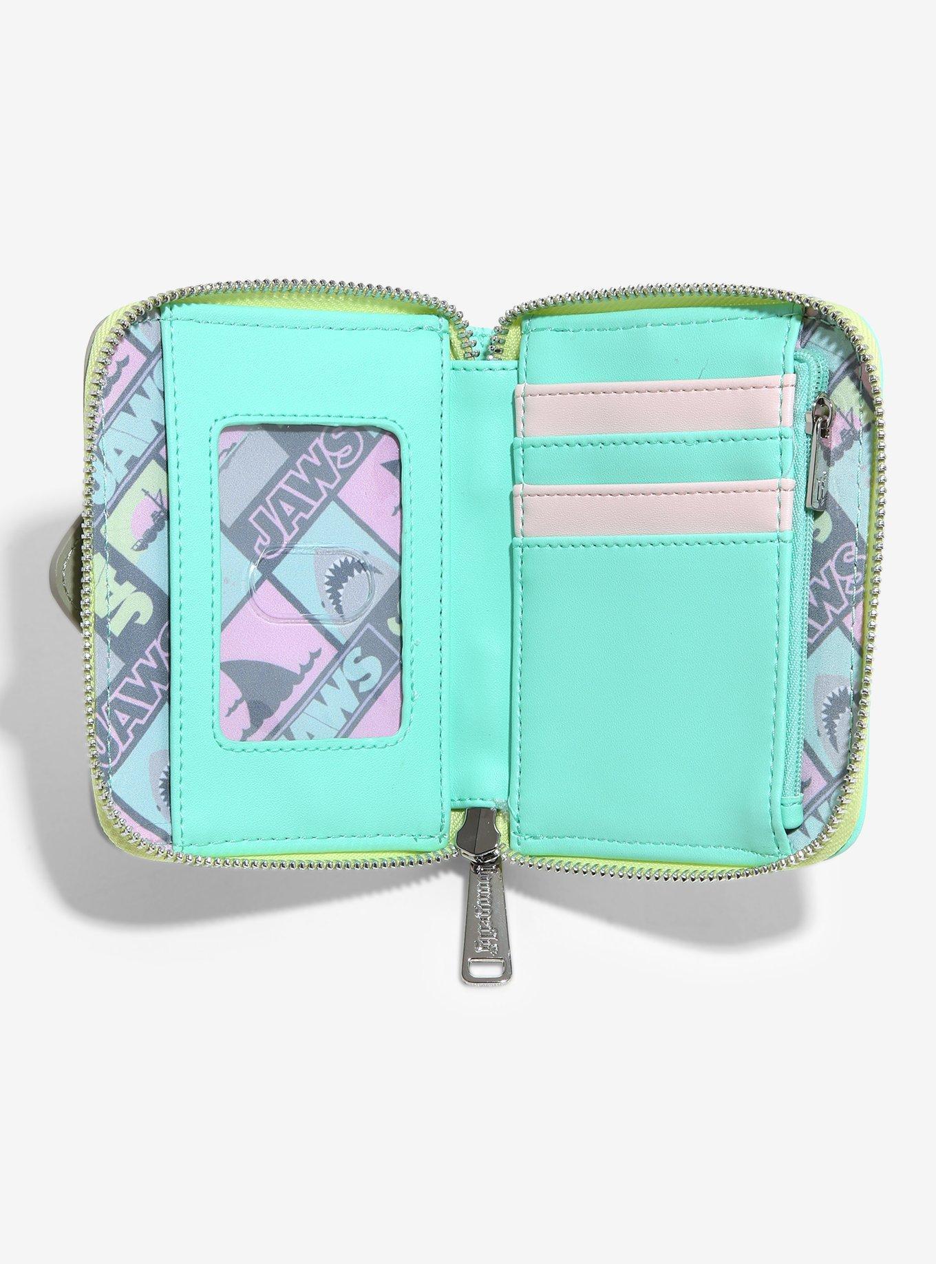 Loungefly Jaws Shark Glow-in-the-Dark Small Zip Wallet, , alternate