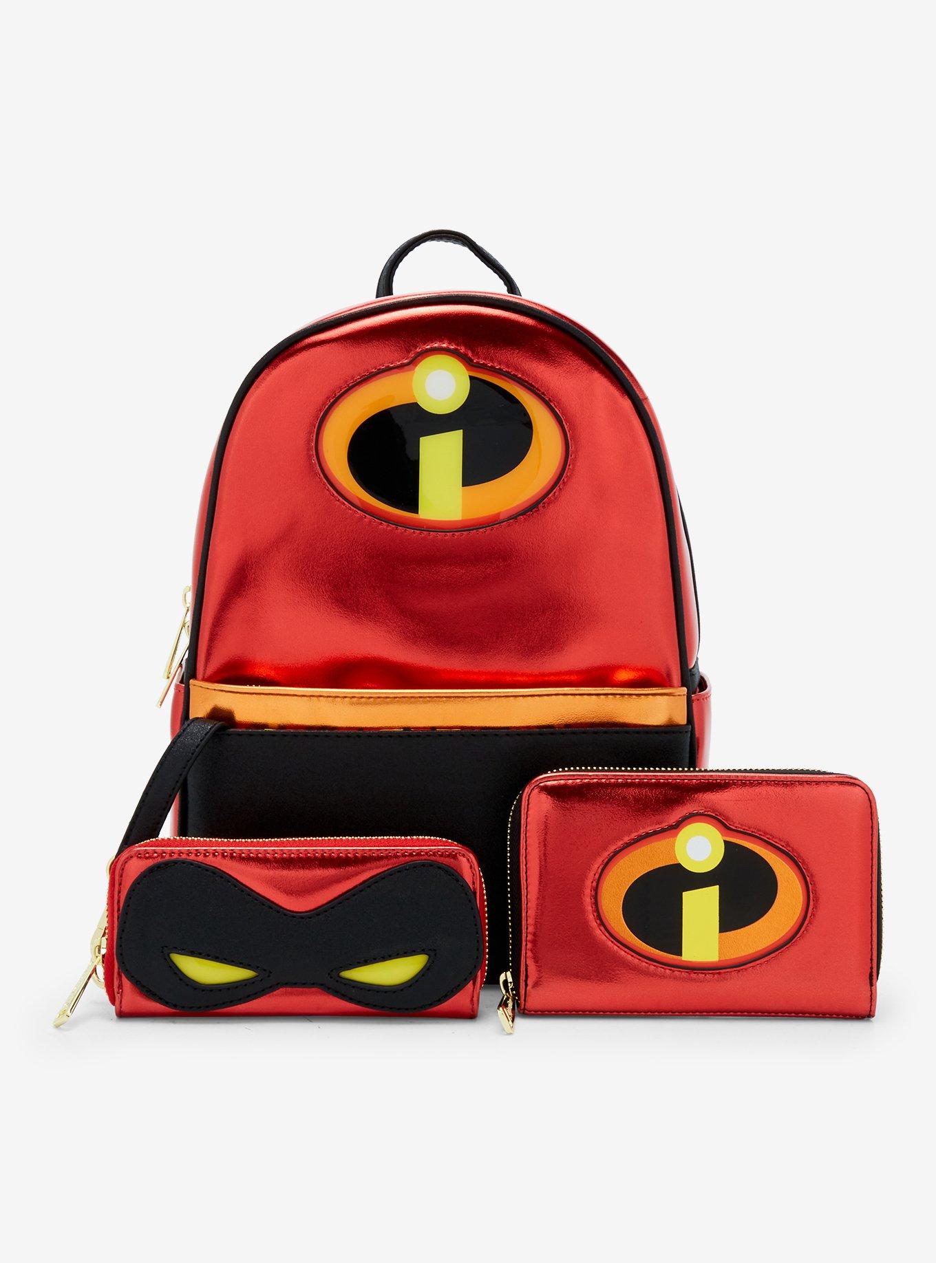 Loungefly Disney Pixar The Incredibles Logo 20th Anniversary Small Zip Wallet, , alternate