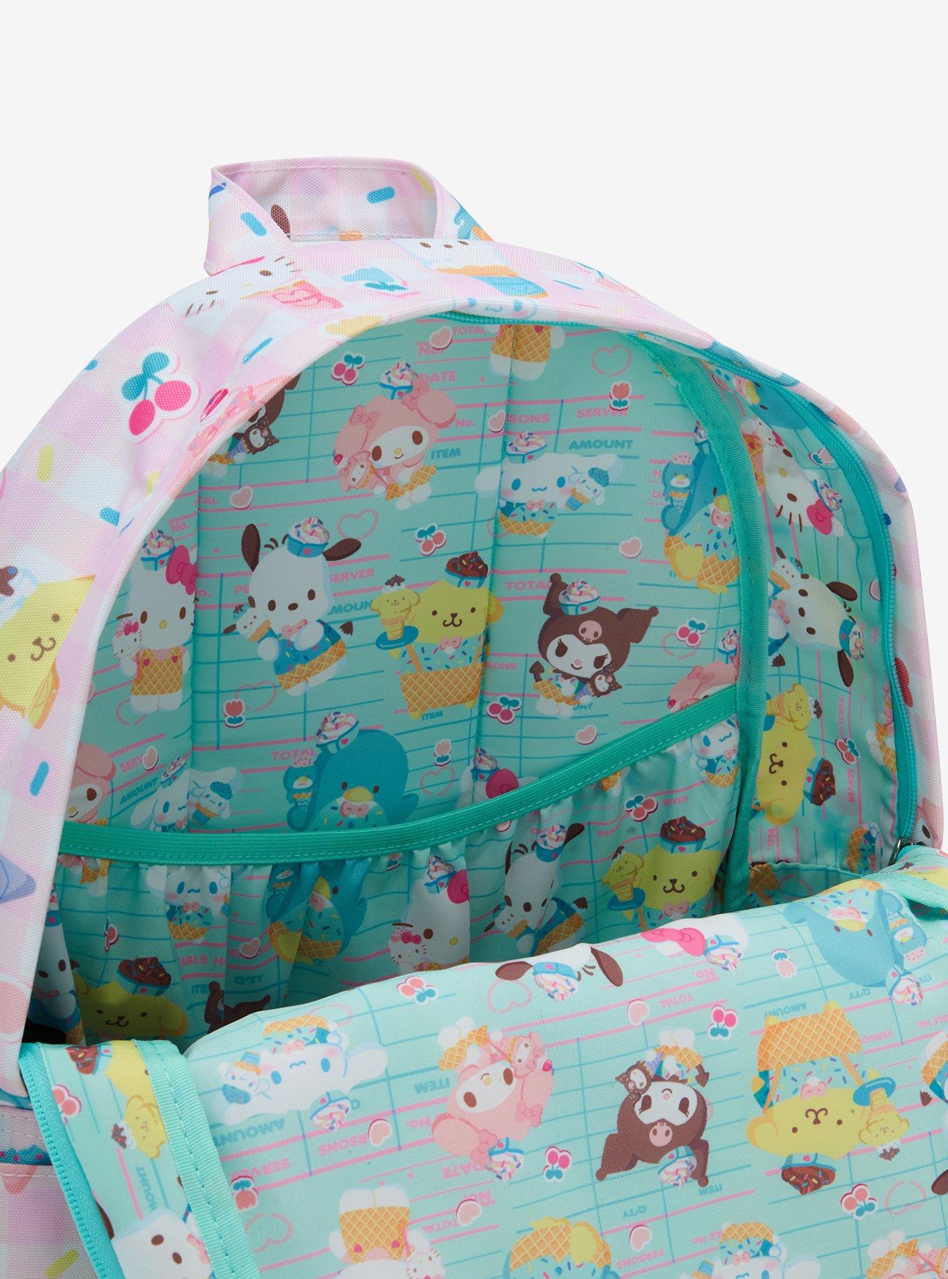 Loungefly Sanrio Hello Kitty and Friends Ice Cream Allover Print Nylon Backpack, , alternate