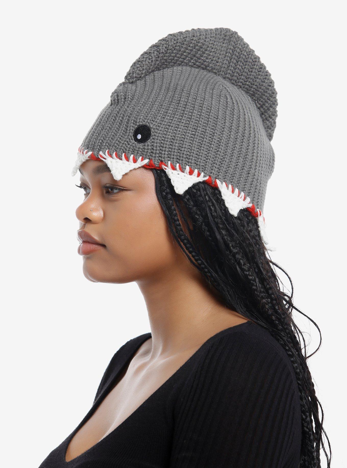 Shark Figural Crochet Beanie | Hot Topic