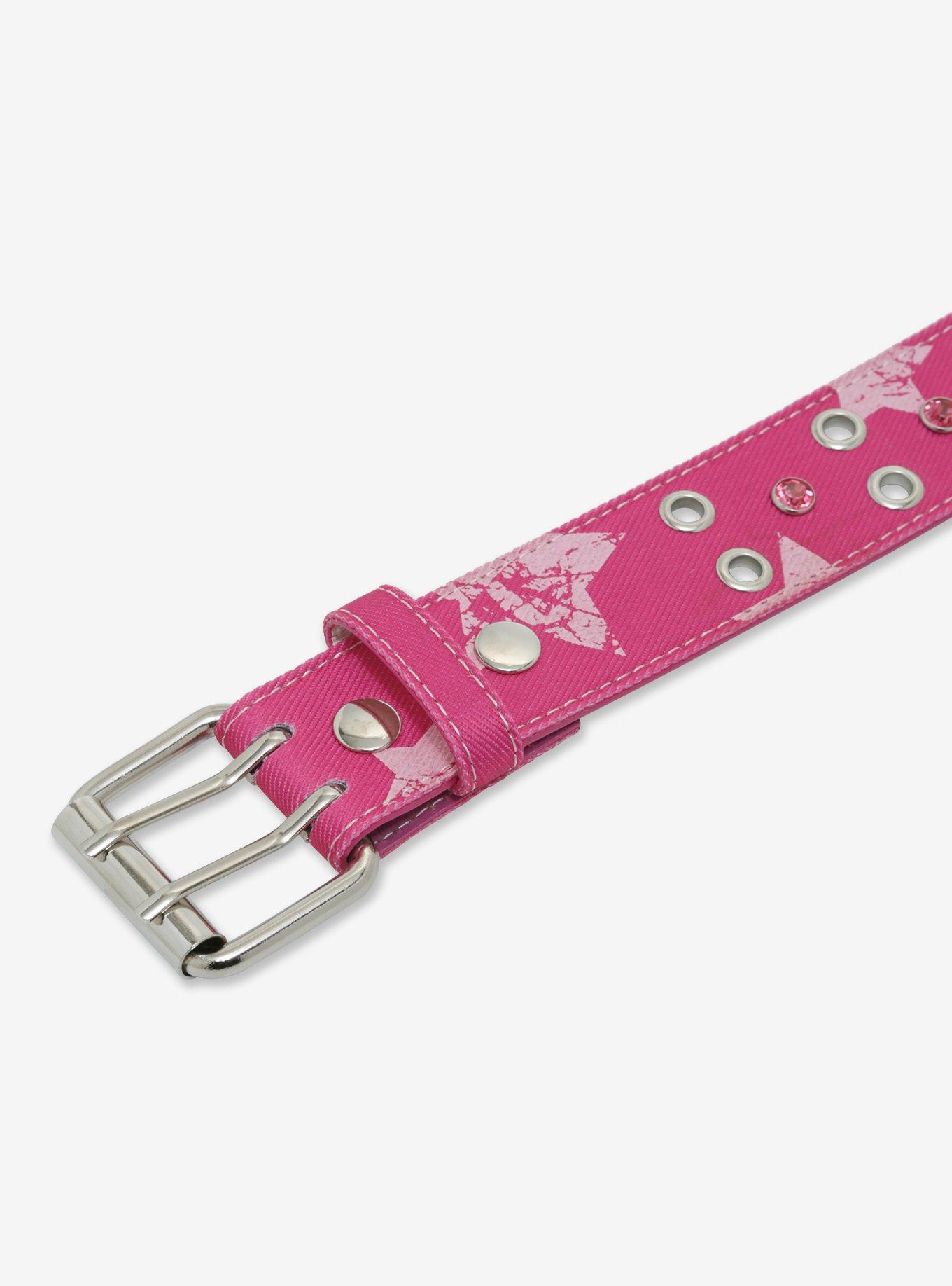 Hot Pink Star Bling Belt