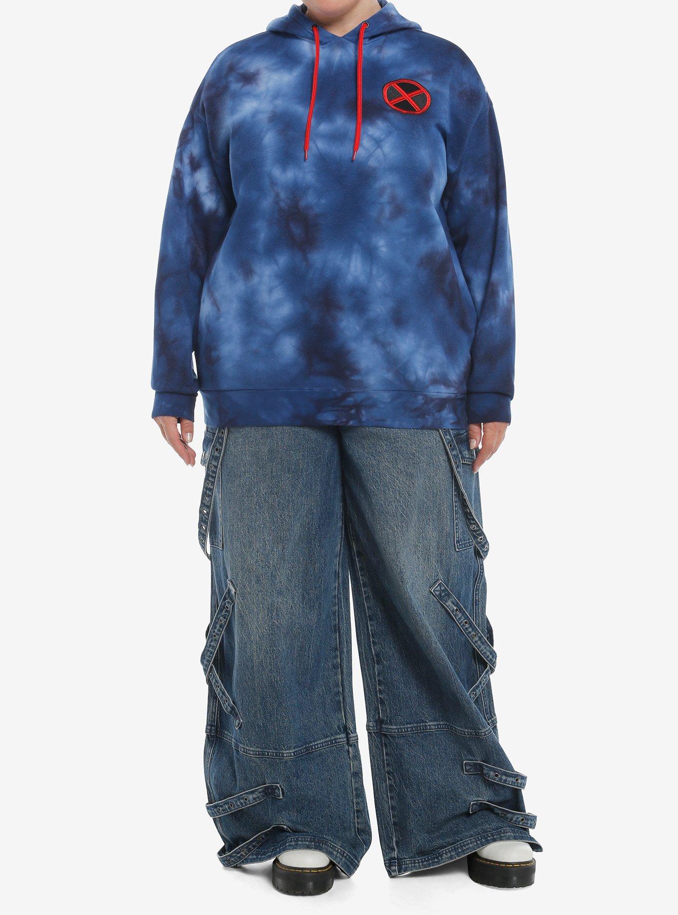 Her Universe Marvel X-Men '97 Storm Tie-Dye Girls Hoodie Plus Size, MULTI, alternate