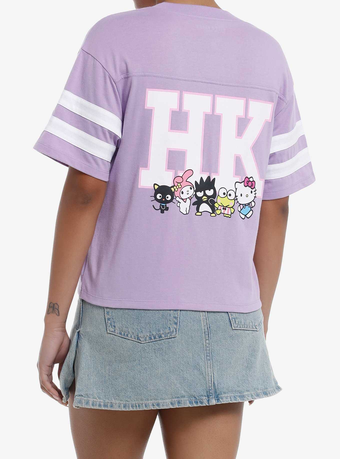 Hello Kitty And Friends Crest Varsity Stripe Girls T-Shirt, , hi-res