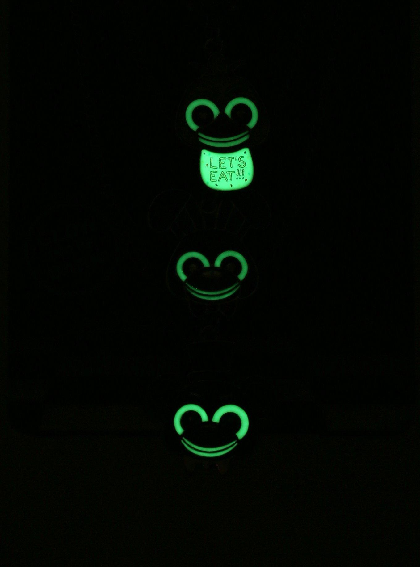 Five Nights At Freddy's Character Glow-In-The-Dark Necklace Set, , alternate