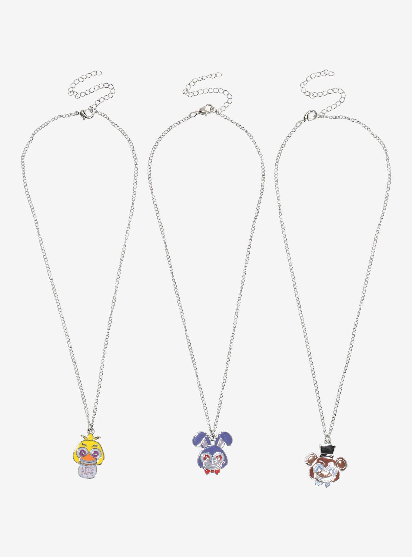 Five Nights At Freddy's Character Glow-In-The-Dark Necklace Set, , alternate