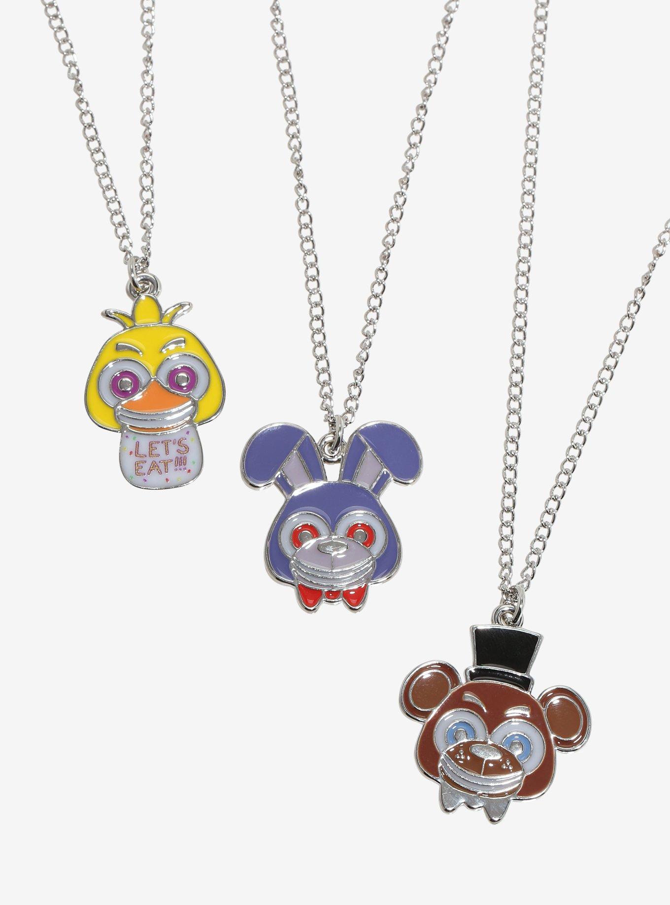Five Nights At Freddy's Character Glow-In-The-Dark Necklace Set, , alternate