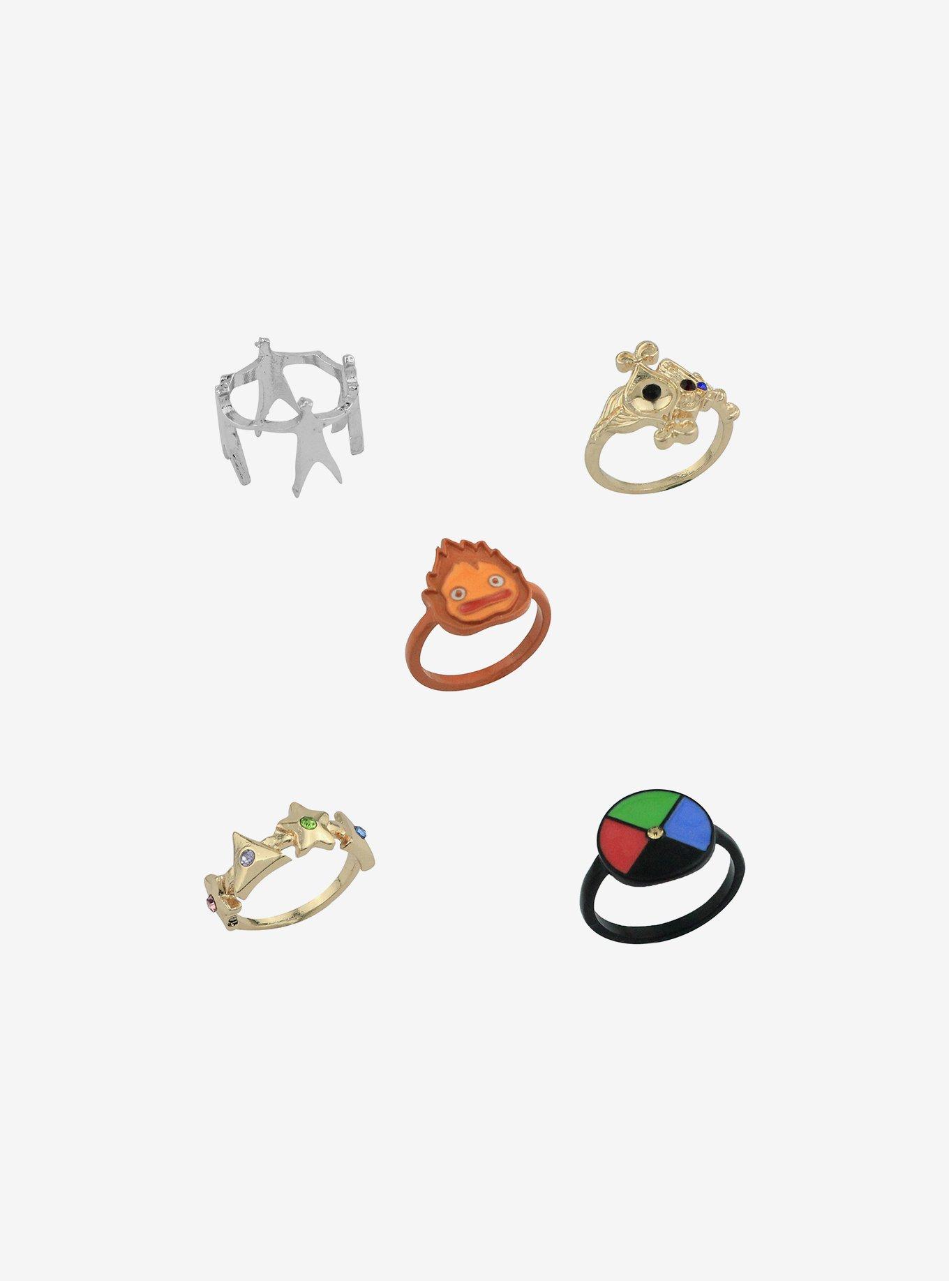 Studio Ghibli® Howl's Moving Castle Icons Ring Set, , hi-res