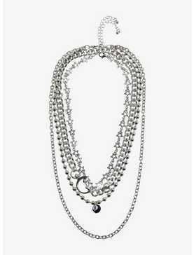 8 Ball Star Chain Necklace Set, , hi-res