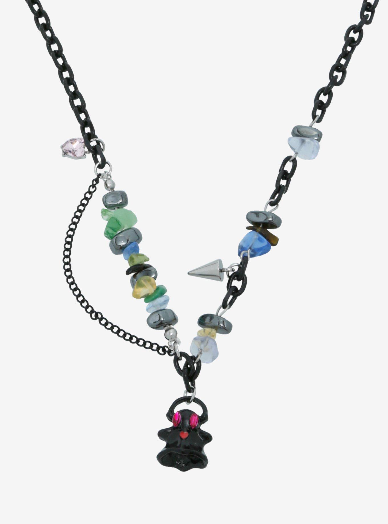 Thorn & Fable Ghost Stone Chain Necklace, , alternate