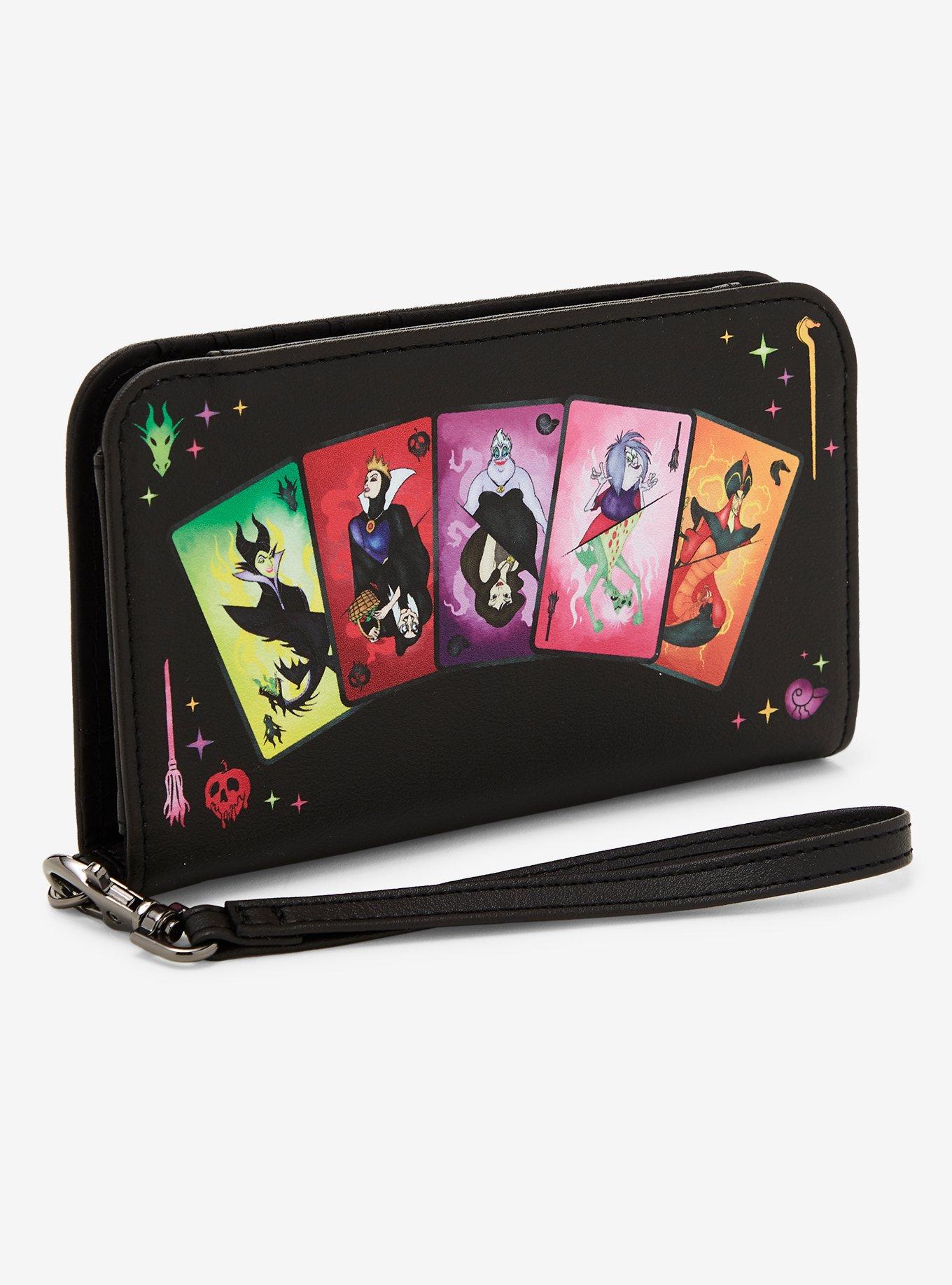 Loungefly Disney Villains Cards Tech Wallet, , alternate