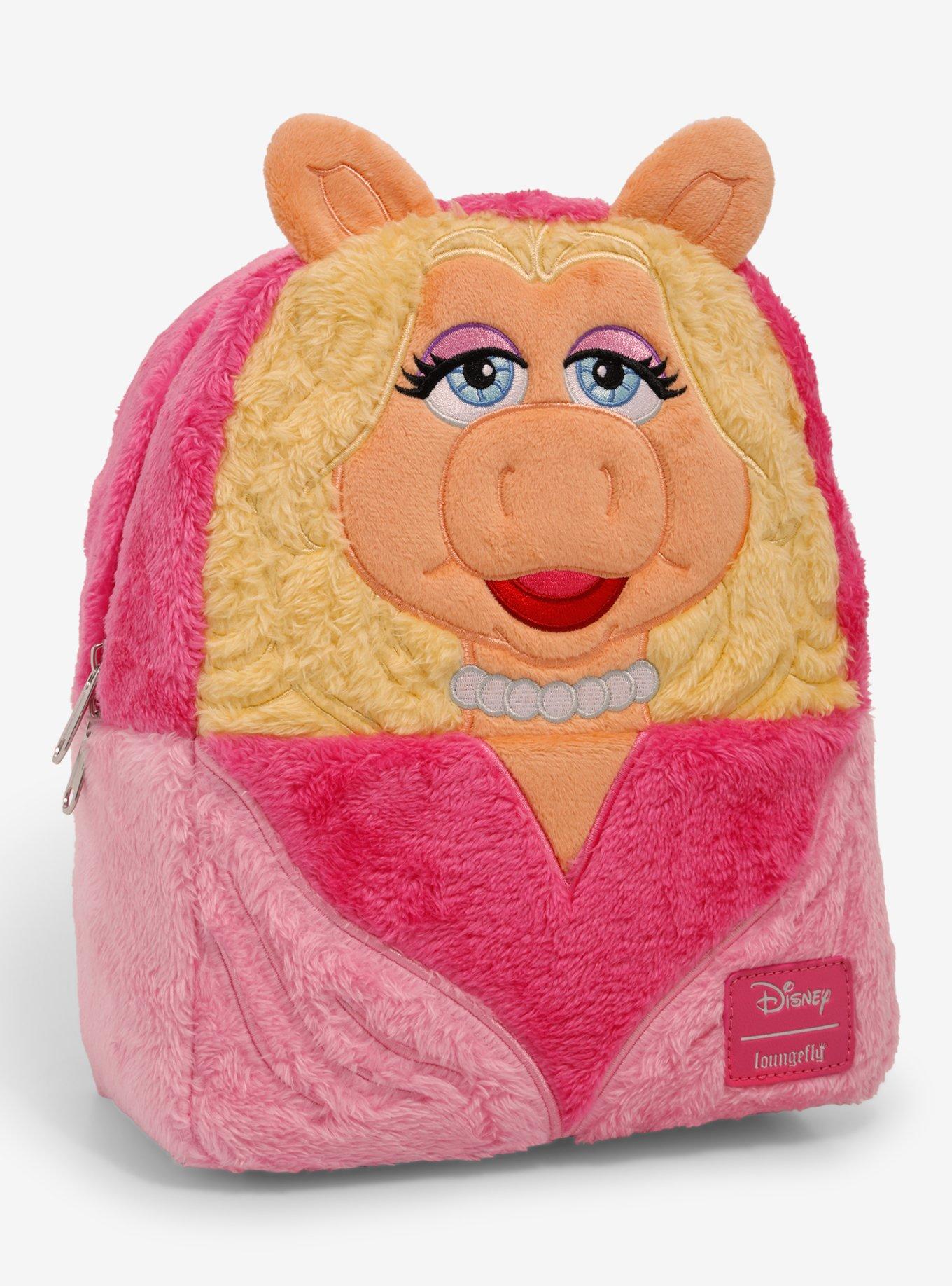 Loungefly Disney The Muppets Miss Piggy Fuzzy Mini Backpack, , alternate