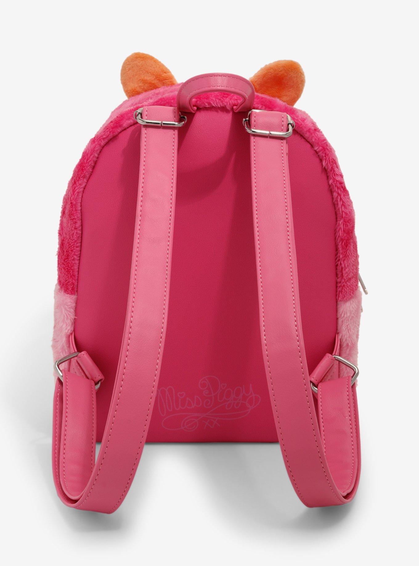 Loungefly Disney The Muppets Miss Piggy Fuzzy Mini Backpack, , alternate