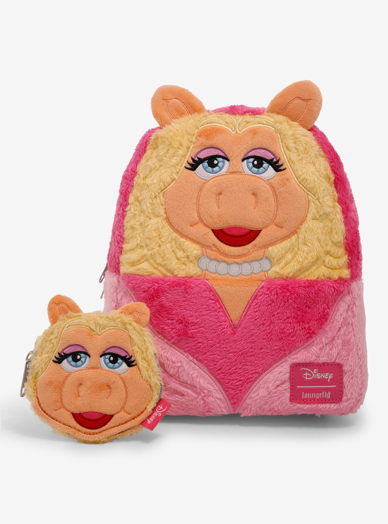 Loungefly Disney The Muppets Miss Piggy Fuzzy Mini Backpack, , alternate