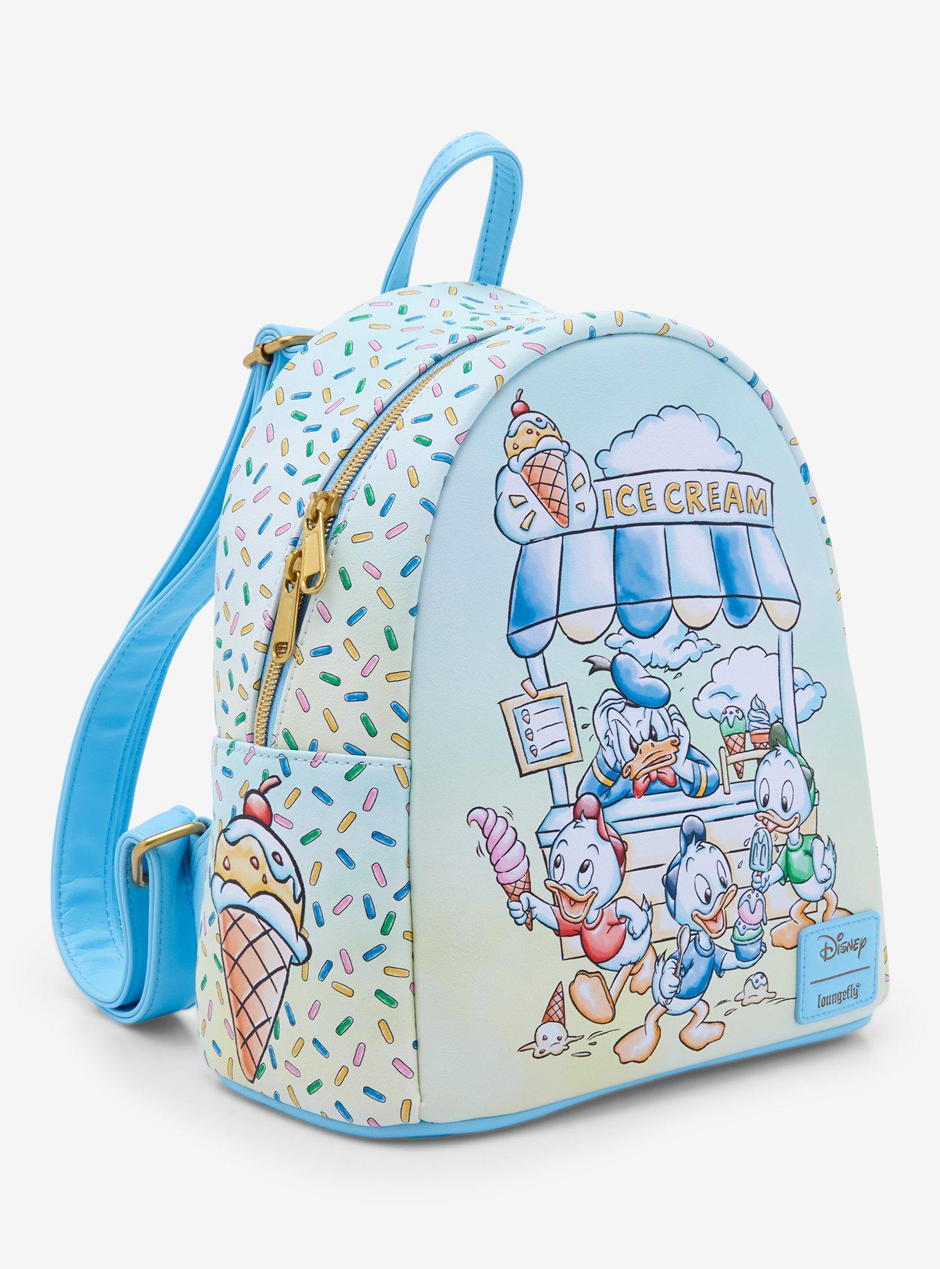 Loungefly Disney Donald Duck Nephews Ice Cream Mini Backpack, , alternate