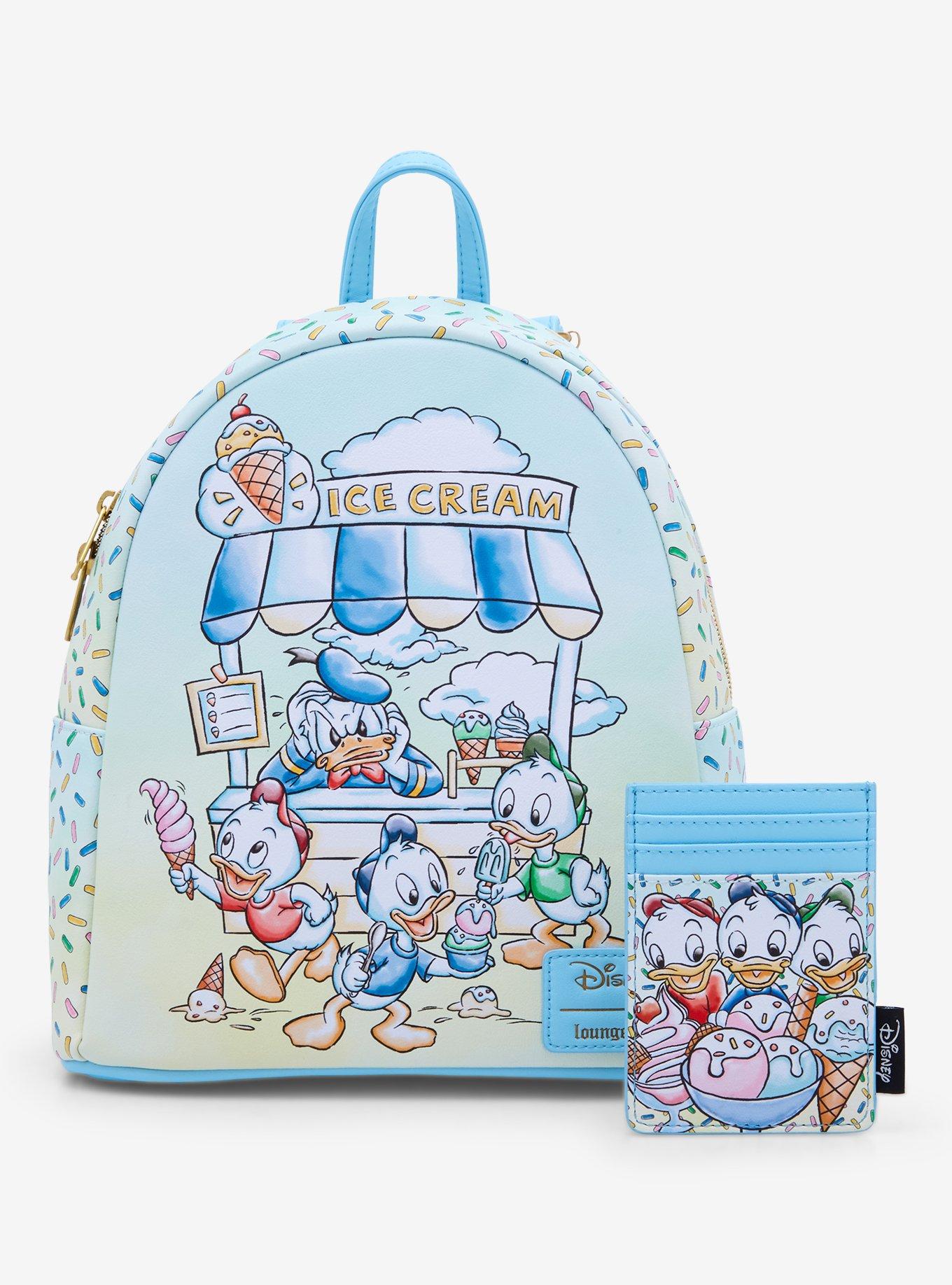 Loungefly Disney Donald Duck Nephews Ice Cream Mini Backpack, , alternate