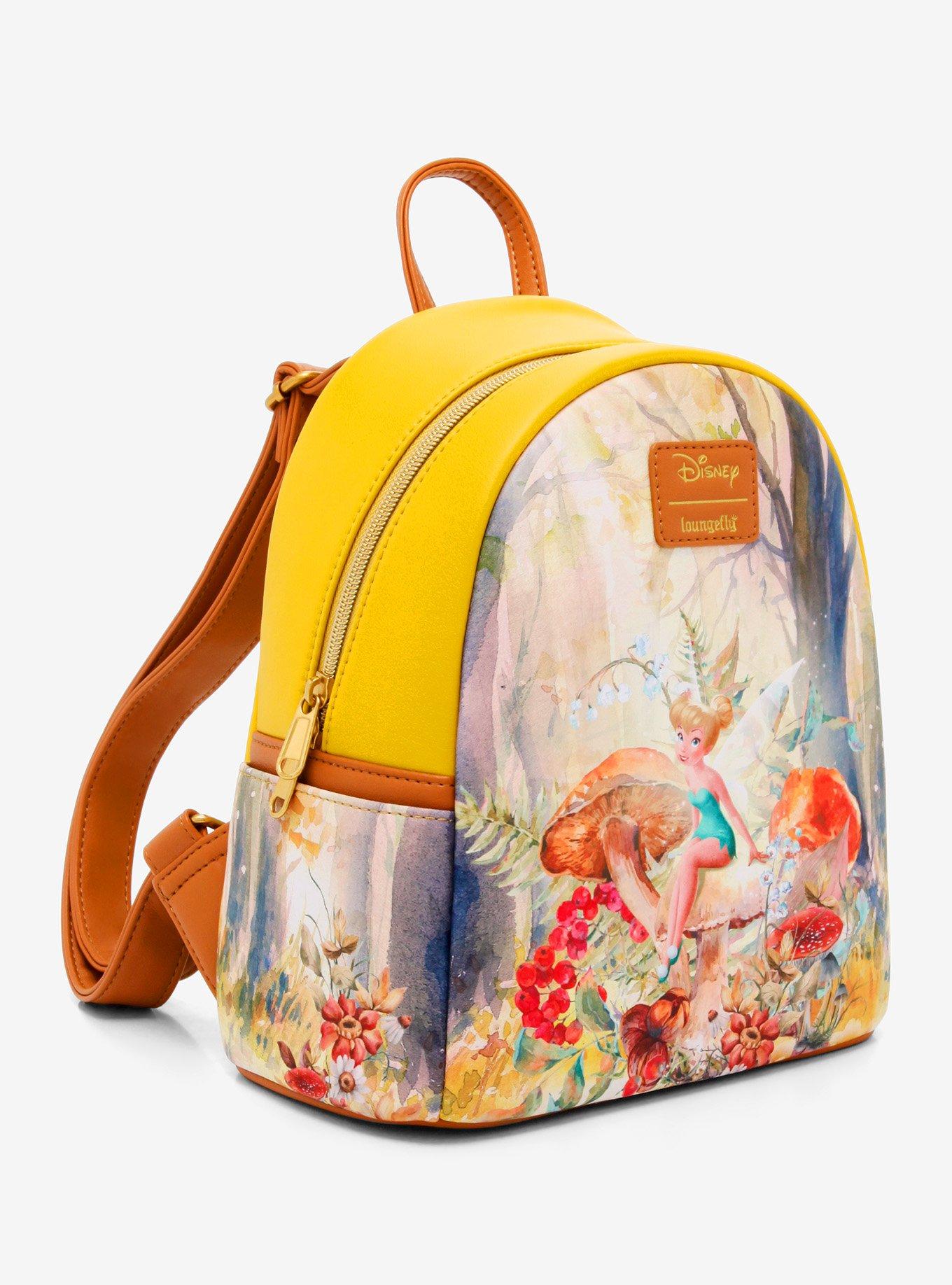 Loungefly Disney Tinker Bell Mushroom Forest Scene Mini Backpack, , alternate