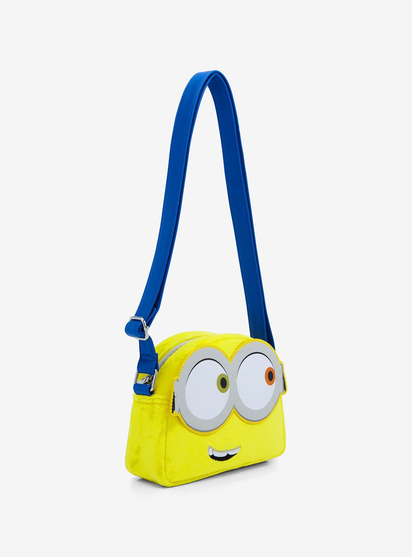 Loungefly Minions Bob Fuzzy Crossbody Bag, , alternate
