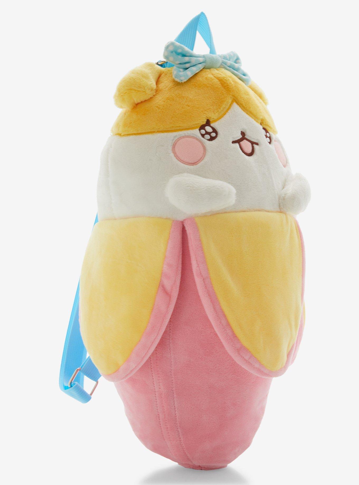 Bananya With Bow Plush Backpack