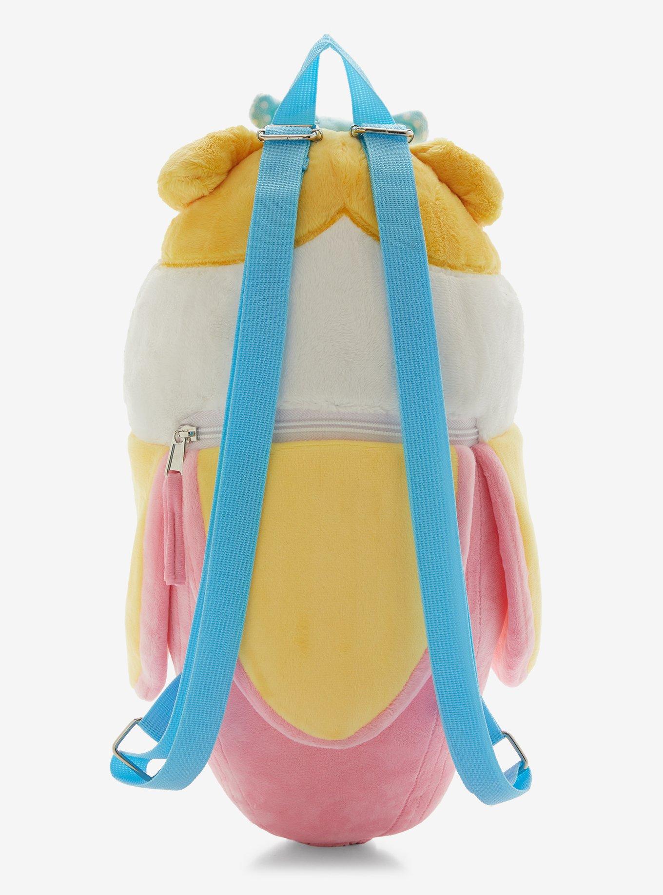 Bananya With Bow Plush Backpack