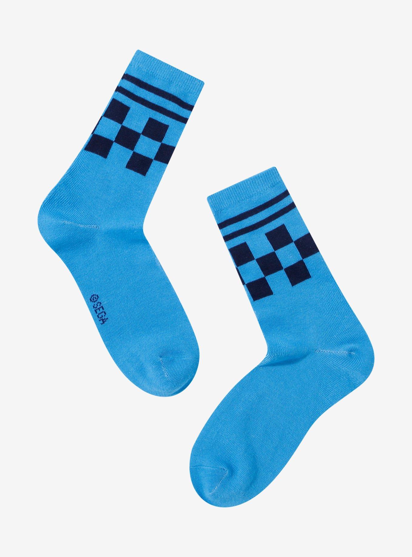 Sonic The Hedgehog Fuzzy Face Crew Socks, , alternate