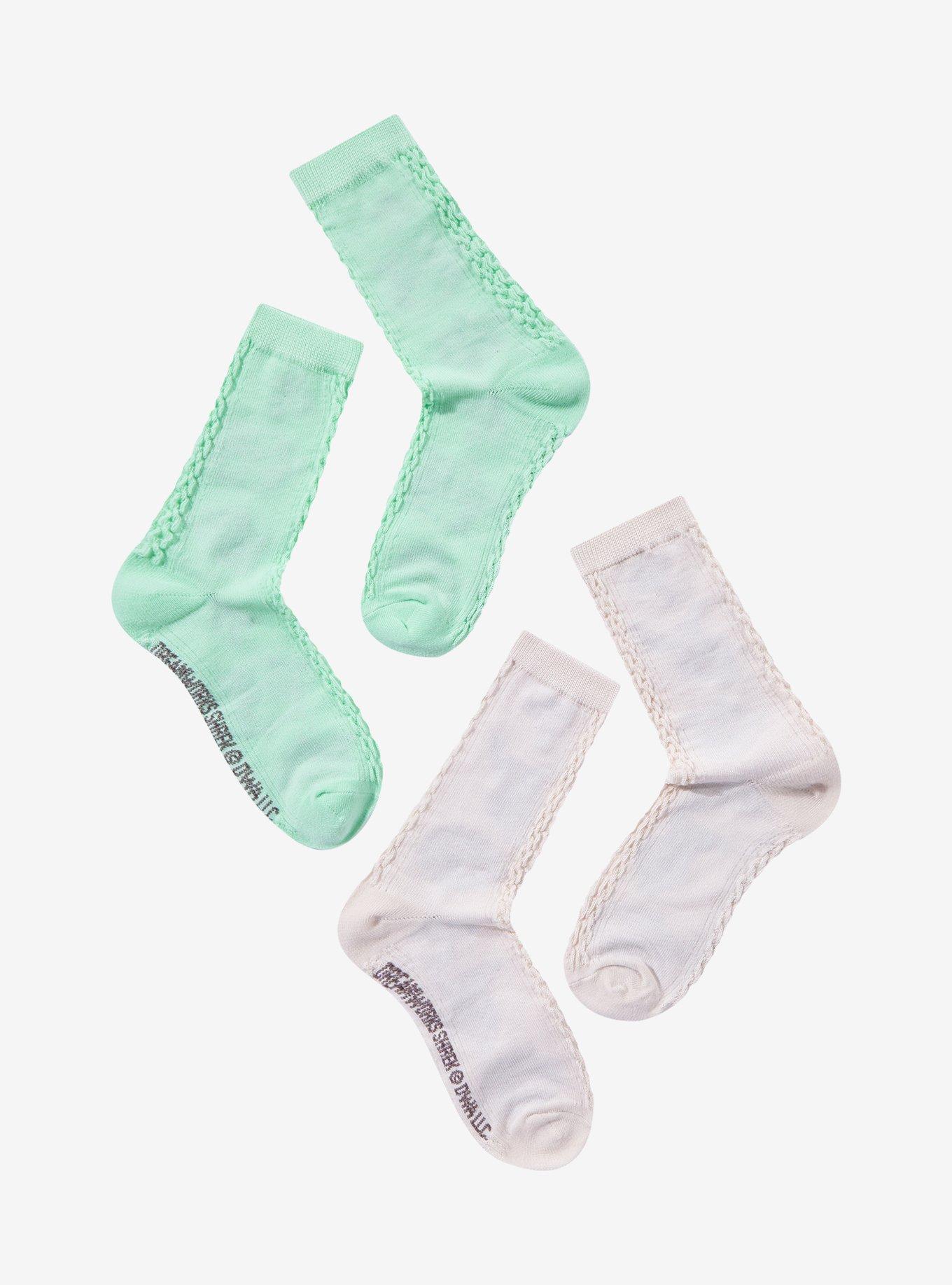 Shrek Donkey Cottage Textured Crew Socks, , alternate