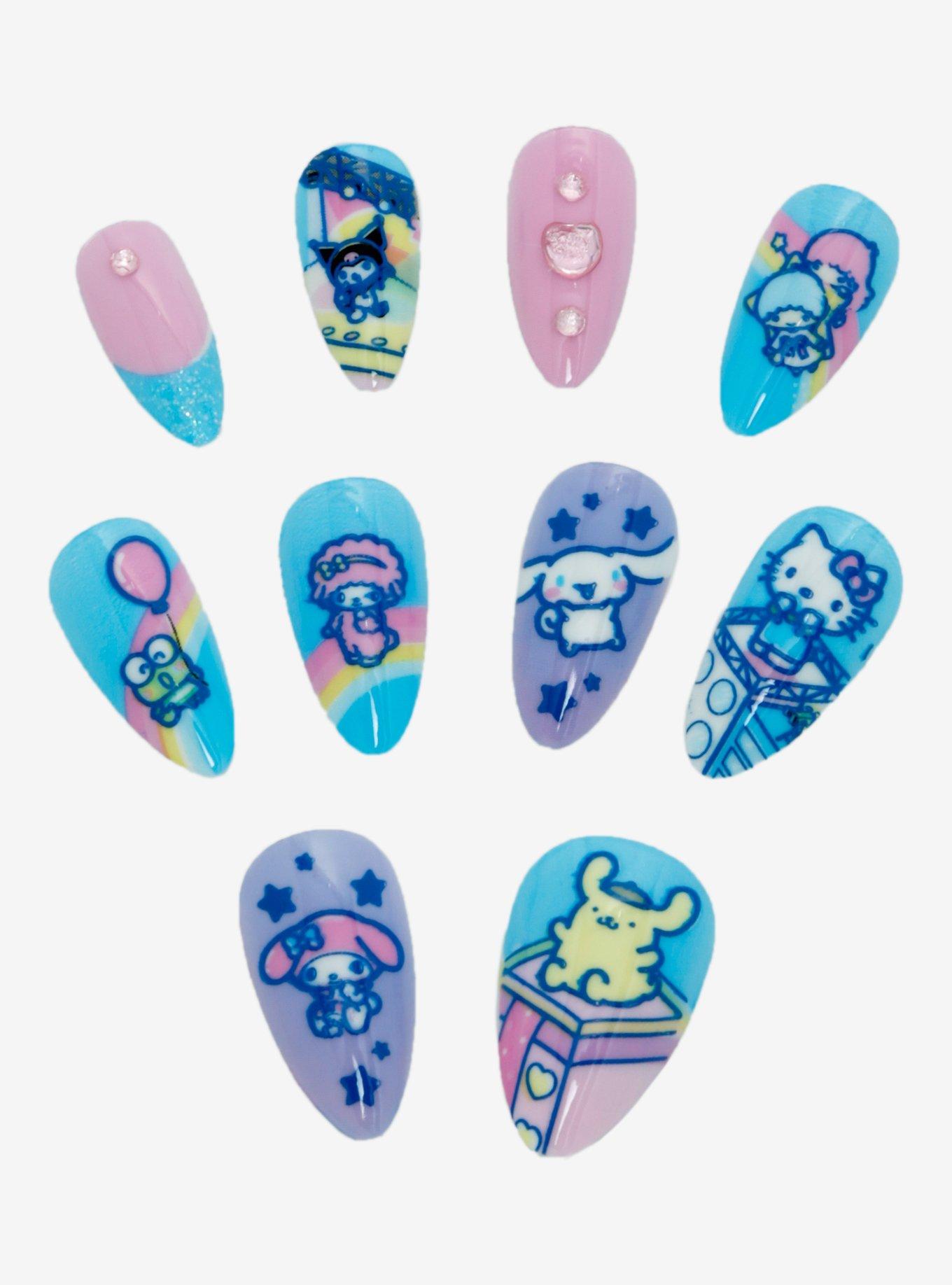 Hello Kitty And Friends Balloons Faux Nail Set, , hi-res