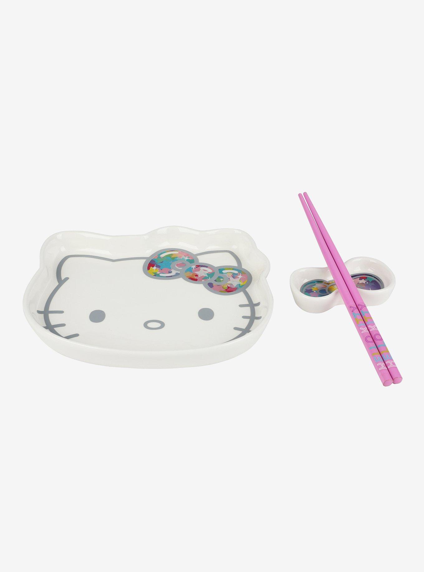 Hello Kitty Stars Sushi Set With Chopsticks, , alternate