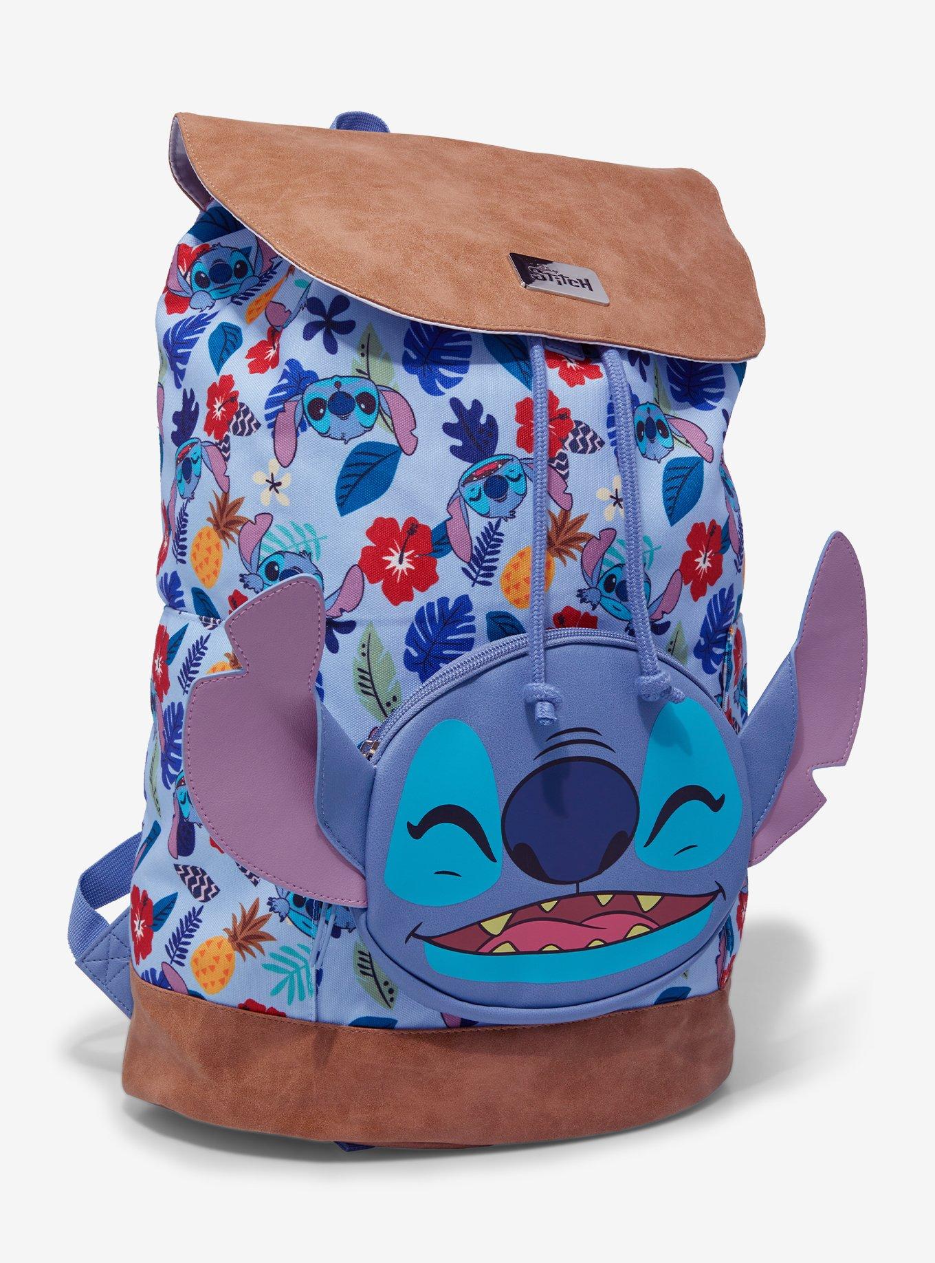 Disney Stitch Tropical Slouch Backpack, , alternate
