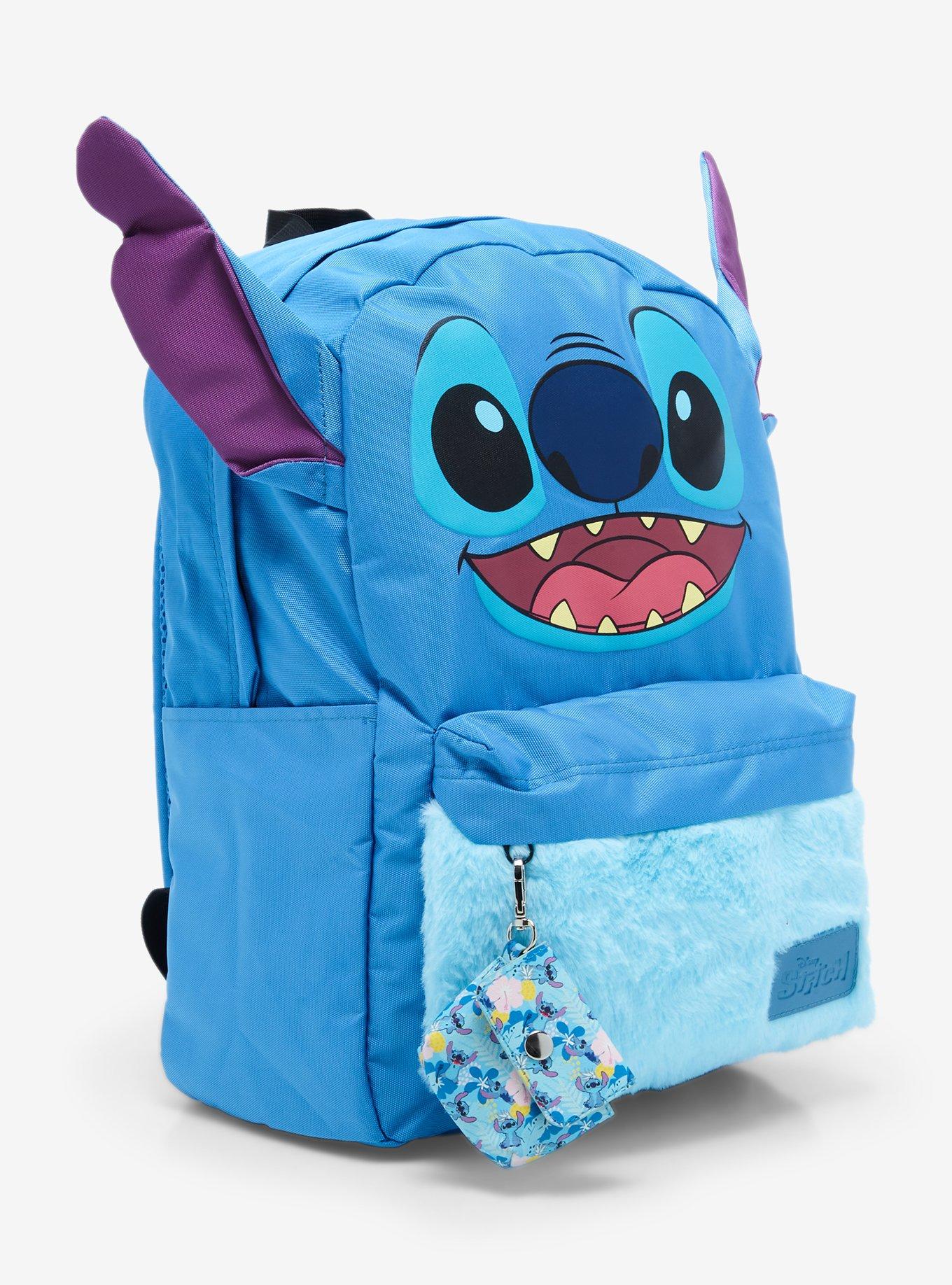 Disney Stitch Fuzzy Figural Backpack, , alternate