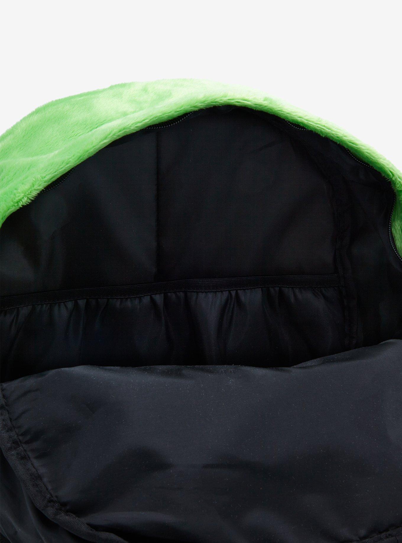 Frog Mushroom Fuzzy Figural Backpack, , alternate