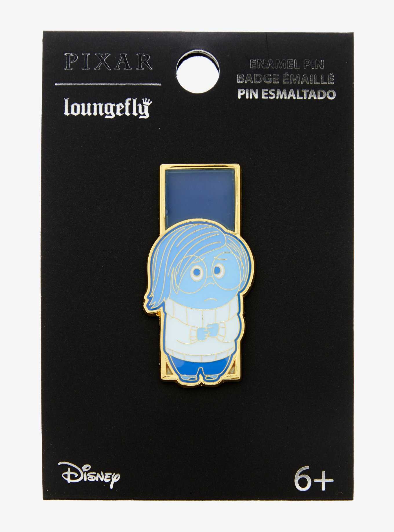 Loungefly Disney Pixar Inside Out Sadness Portrait Enamel Pin - BoxLunch Exclusive, , hi-res
