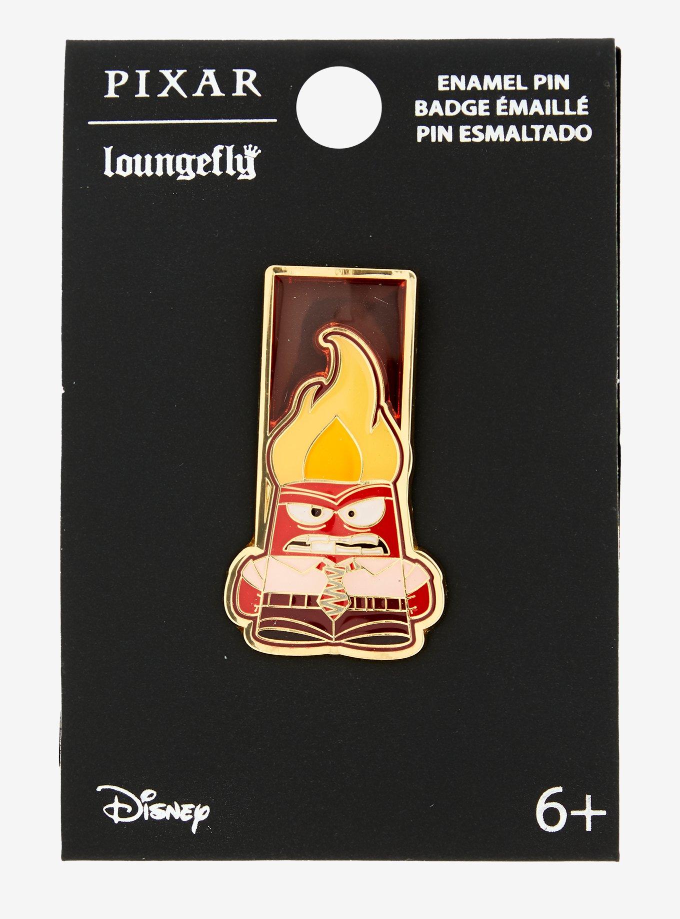 Loungefly Disney Pixar Inside Out Anger Translucent Pin — BoxLunch Exclusive, , alternate