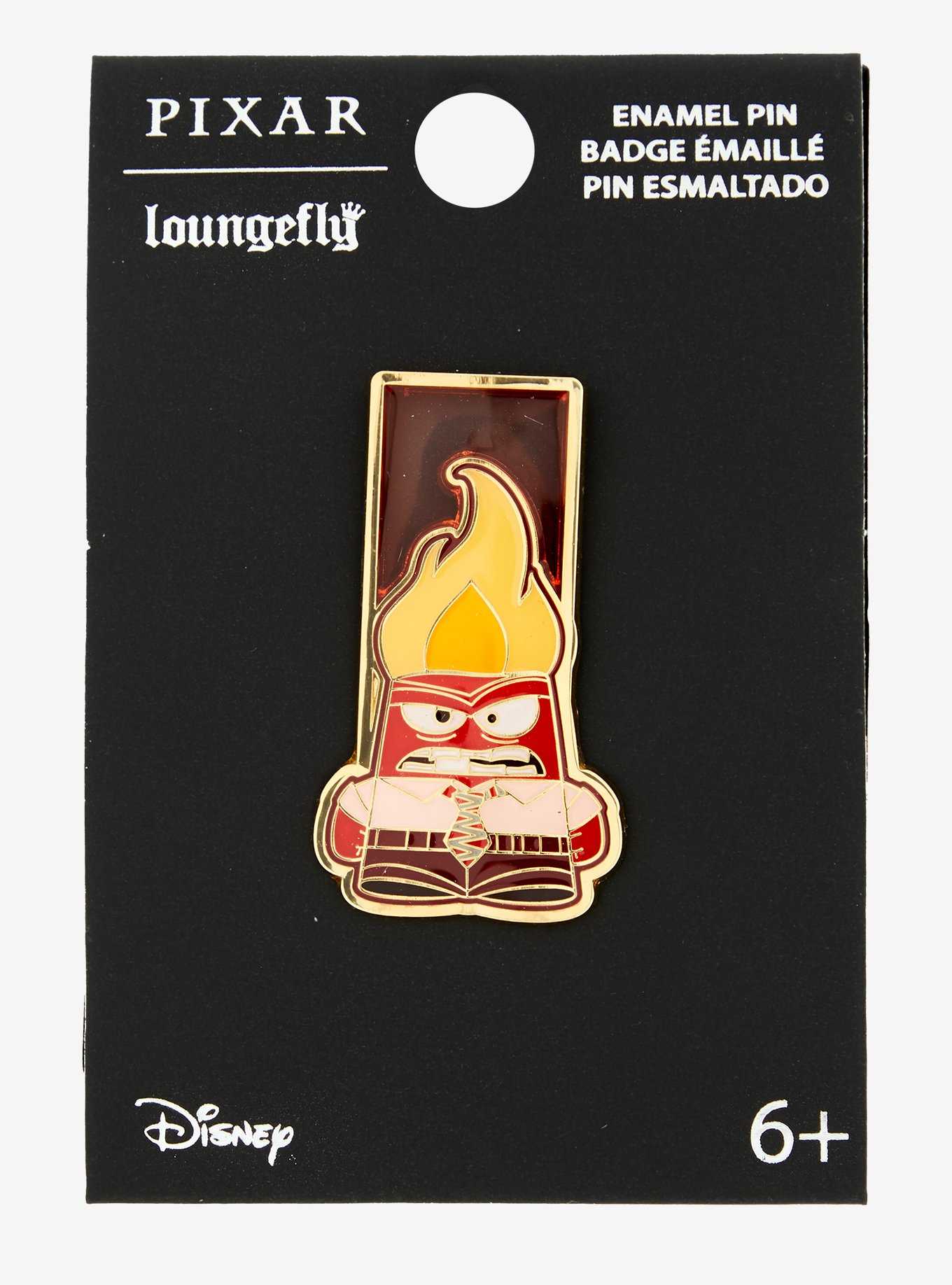 Loungefly Disney Pixar Inside Out Anger Translucent Pin — BoxLunch Exclusive, , hi-res