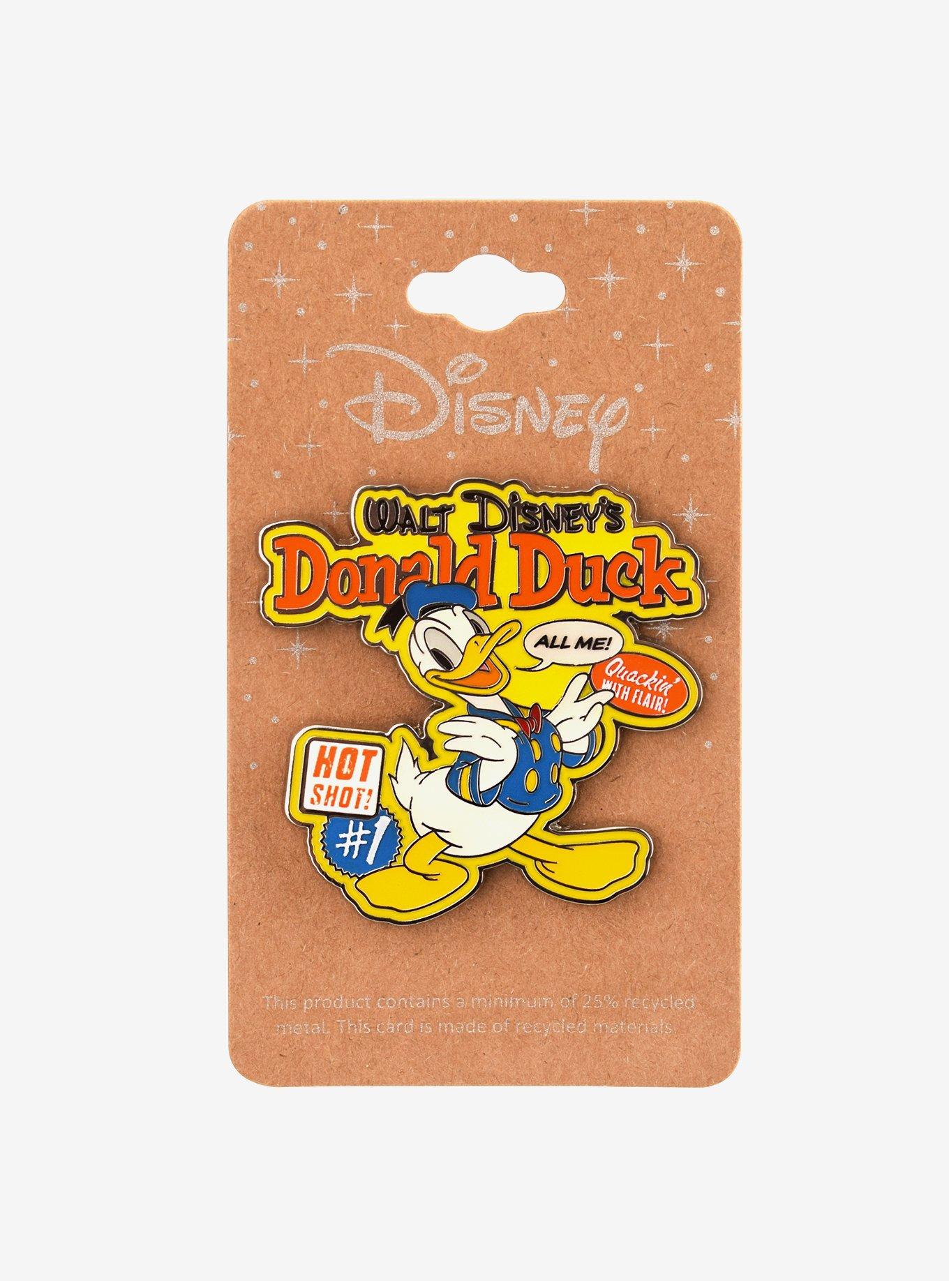 Disney Donald Duck Classic Cartoon Enamel Pin — BoxLunch Exclusive, , alternate