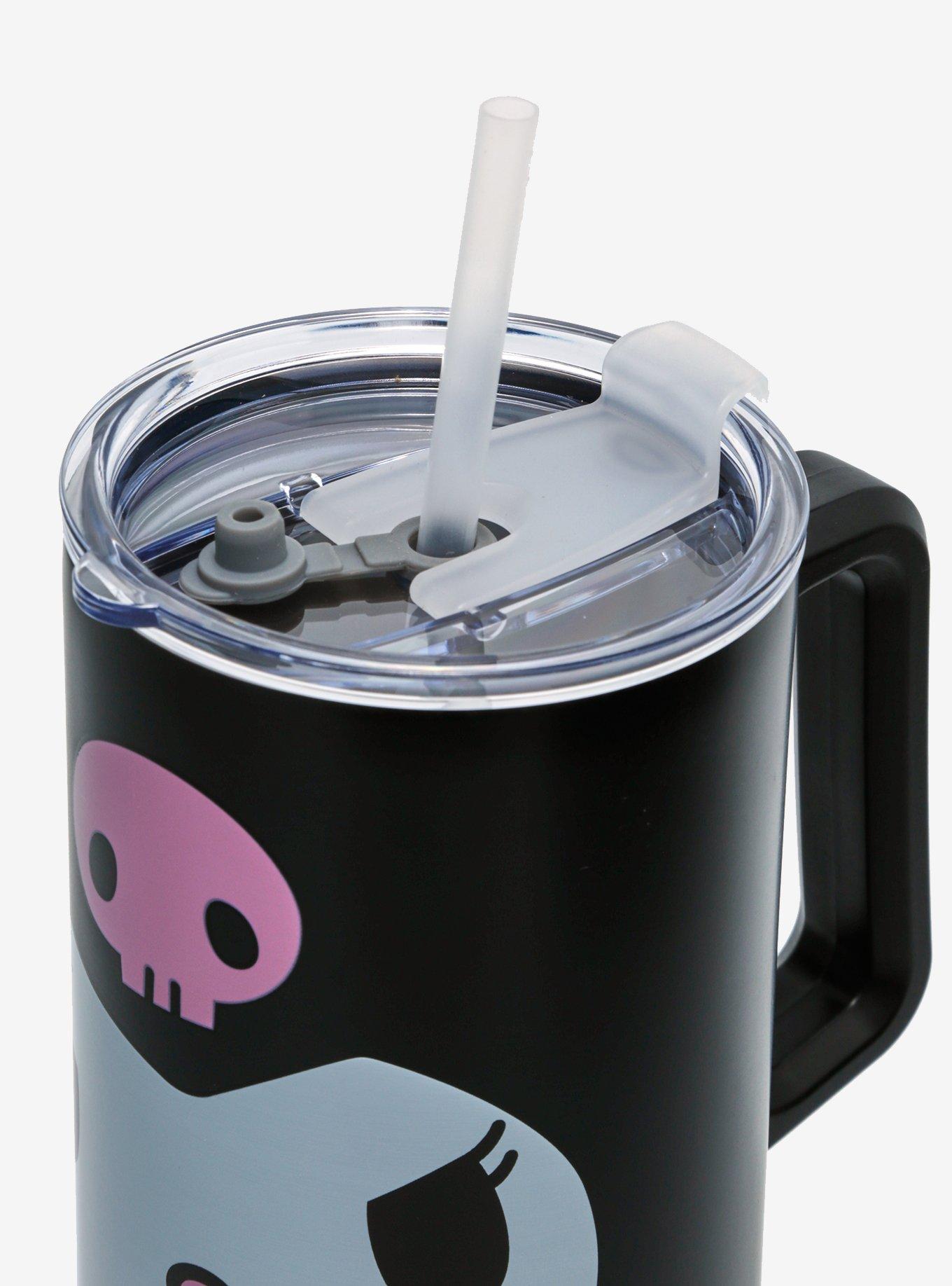 Kuromi Face Stainless Steel Travel Cup, , alternate