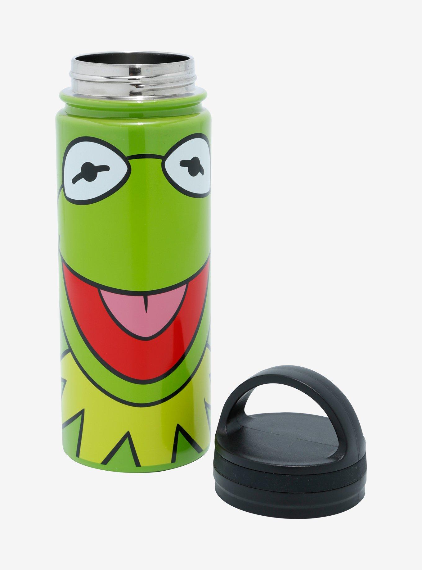 The Muppets Kermit Face Stainless Steel Water Bottle, , alternate