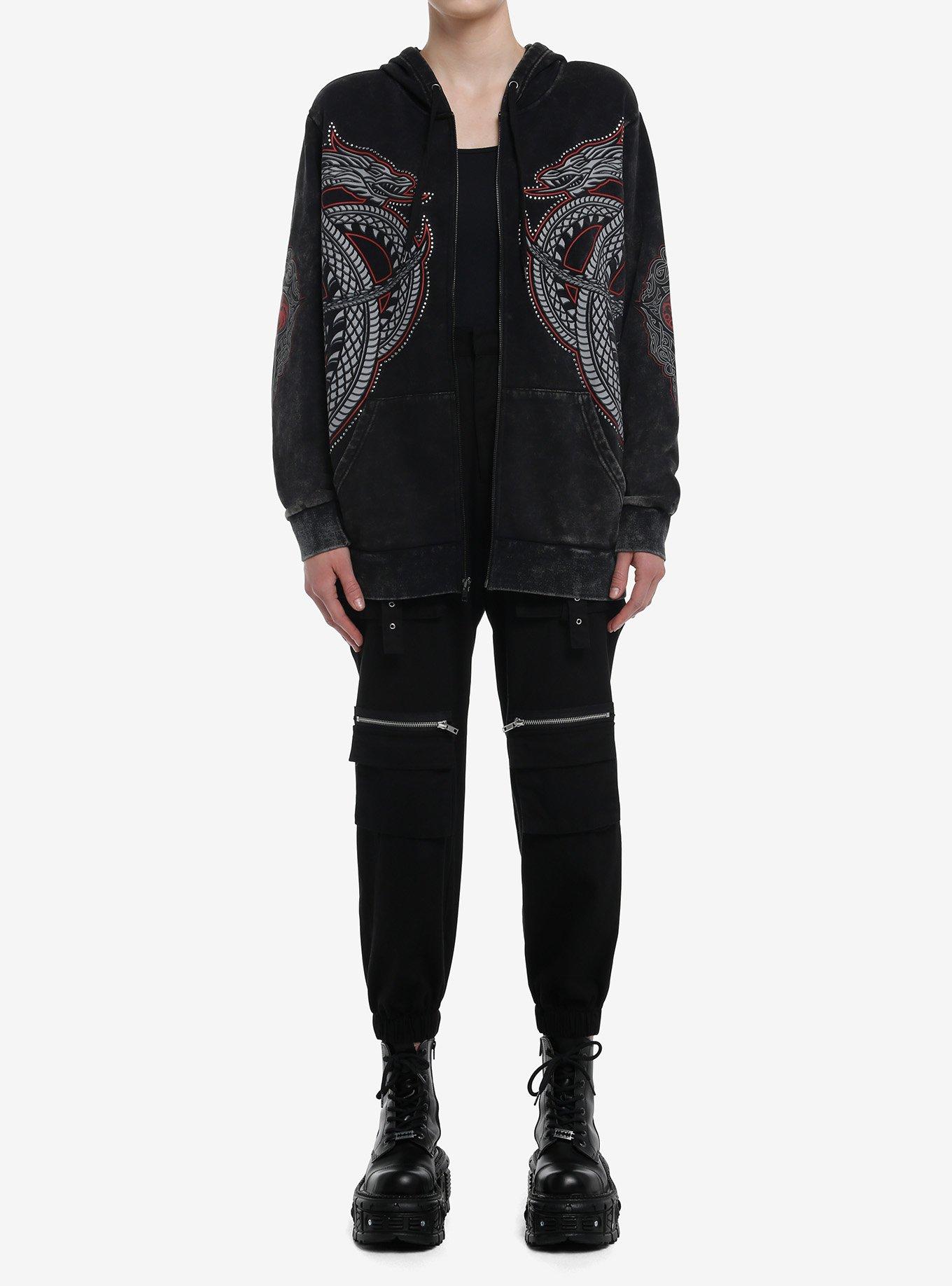 House Of The Dragon Daemon Targaryen Hoodie, BLACK, alternate