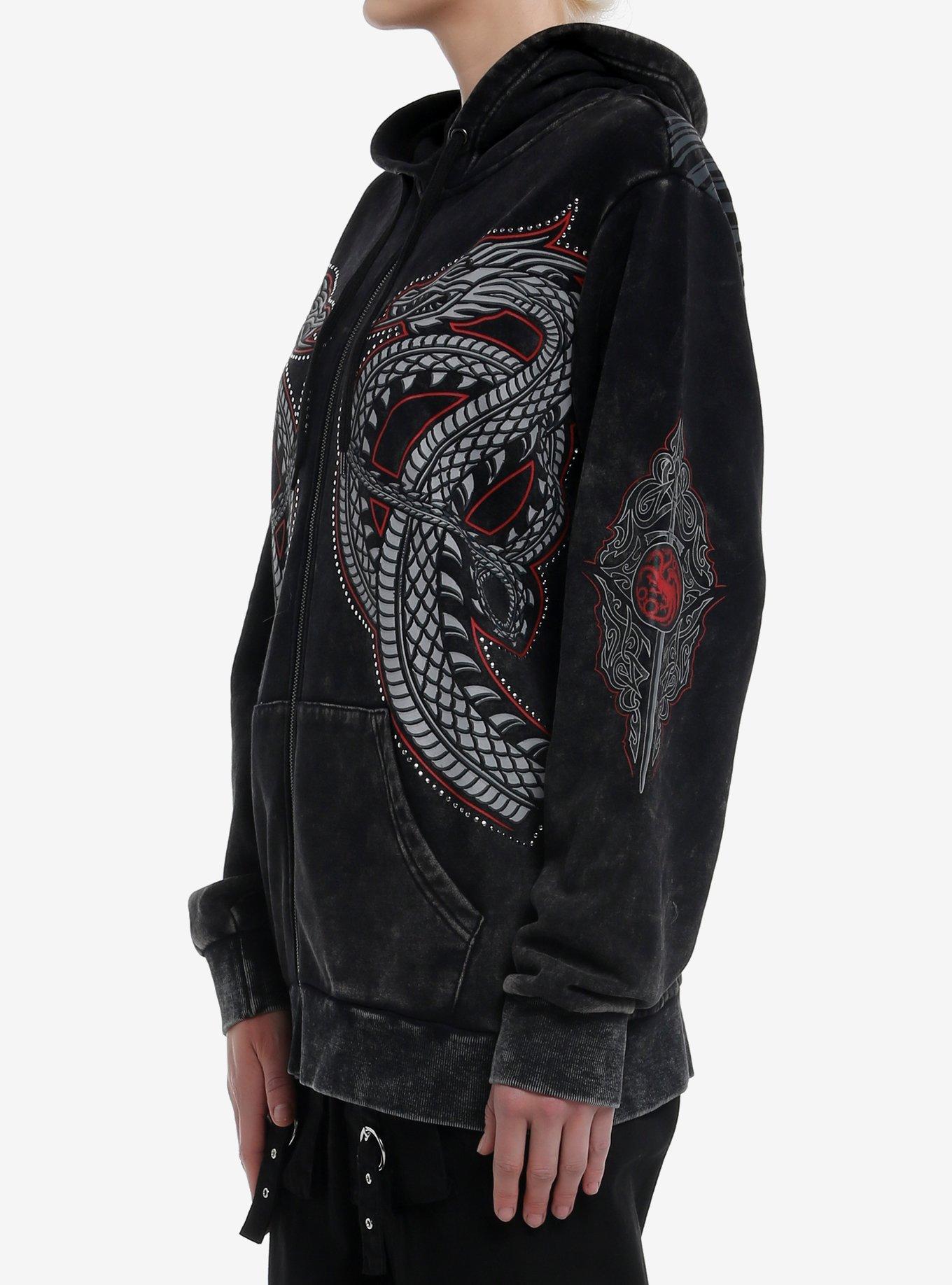 House Of The Dragon Daemon Targaryen Hoodie, BLACK, alternate