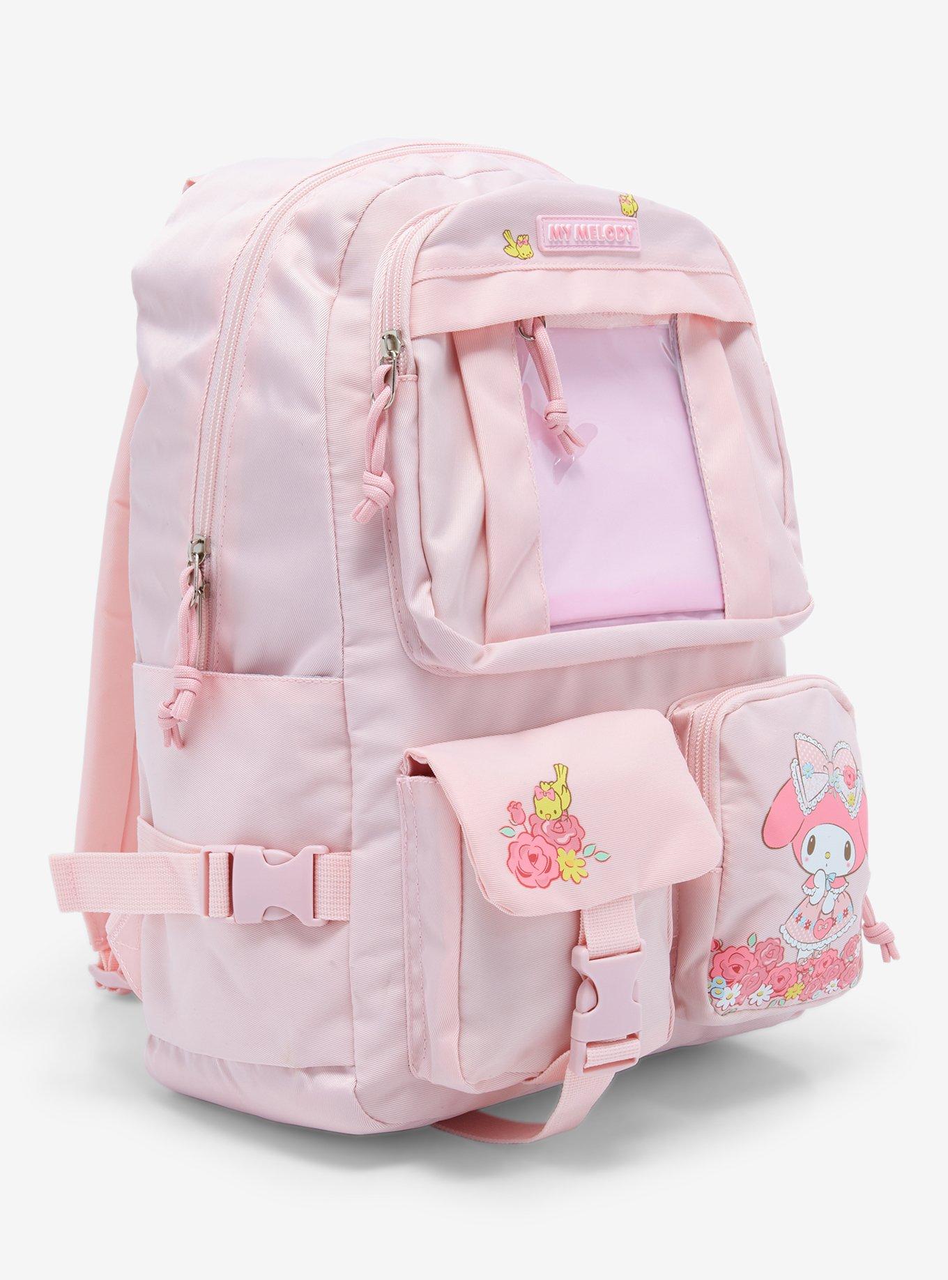 My Melody Pink Floral Multi Pocket Backpack, , hi-res