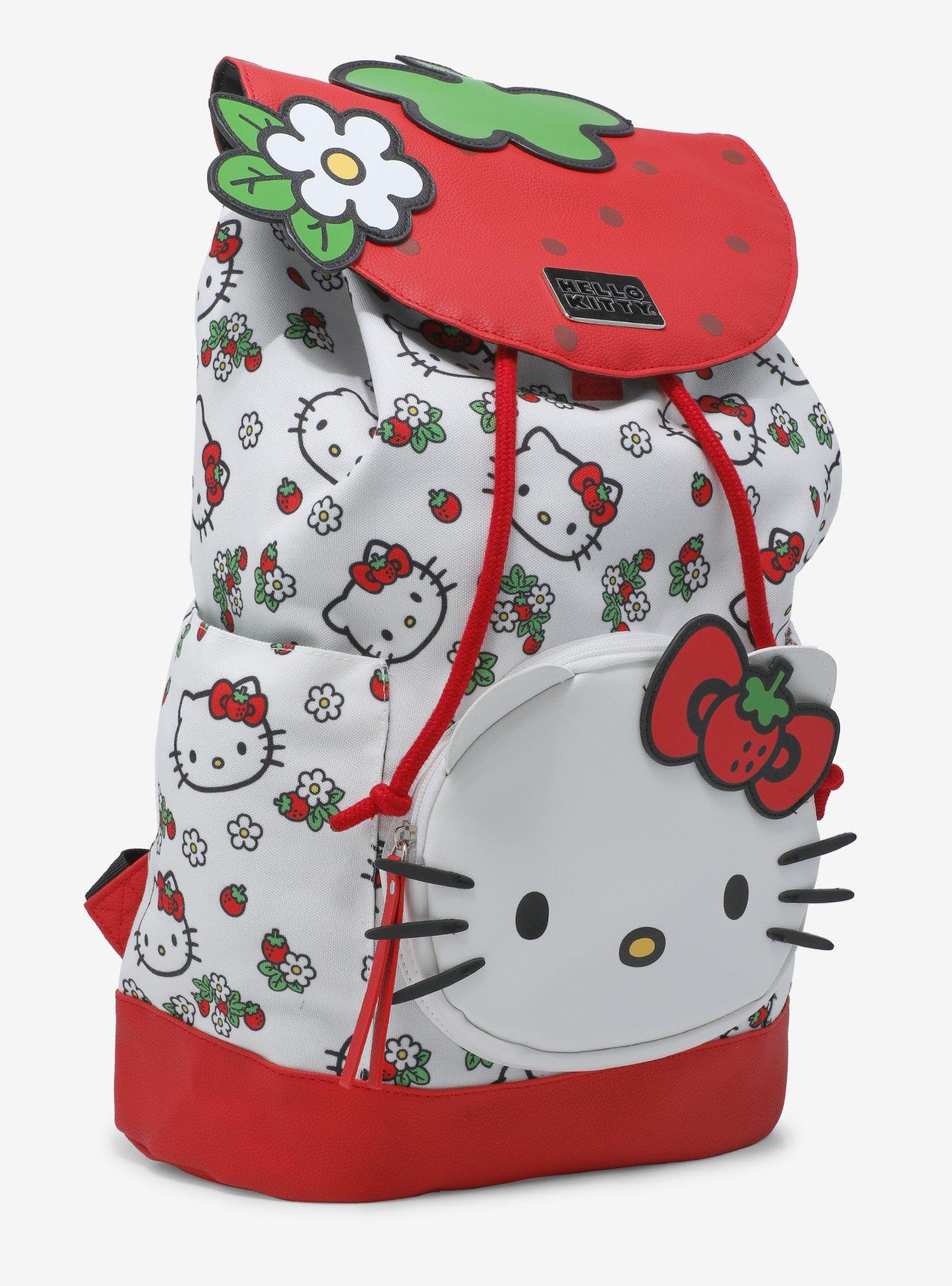 Hello Kitty Strawberry Slouch Backpack, , alternate