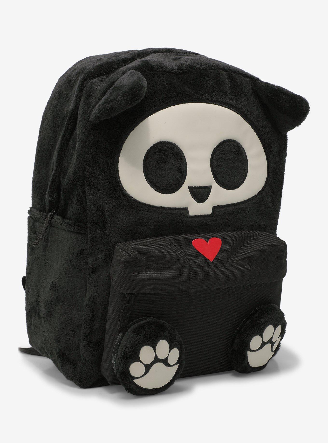 Skelanimals Kit Figural Fuzzy Backpack, , alternate