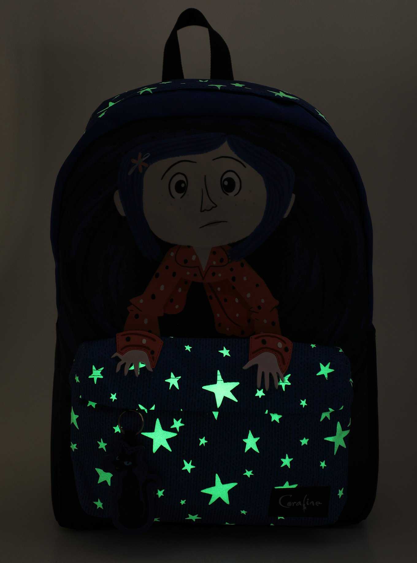 Coraline Cat Star Glow-In-The-Dark Backpack, , hi-res