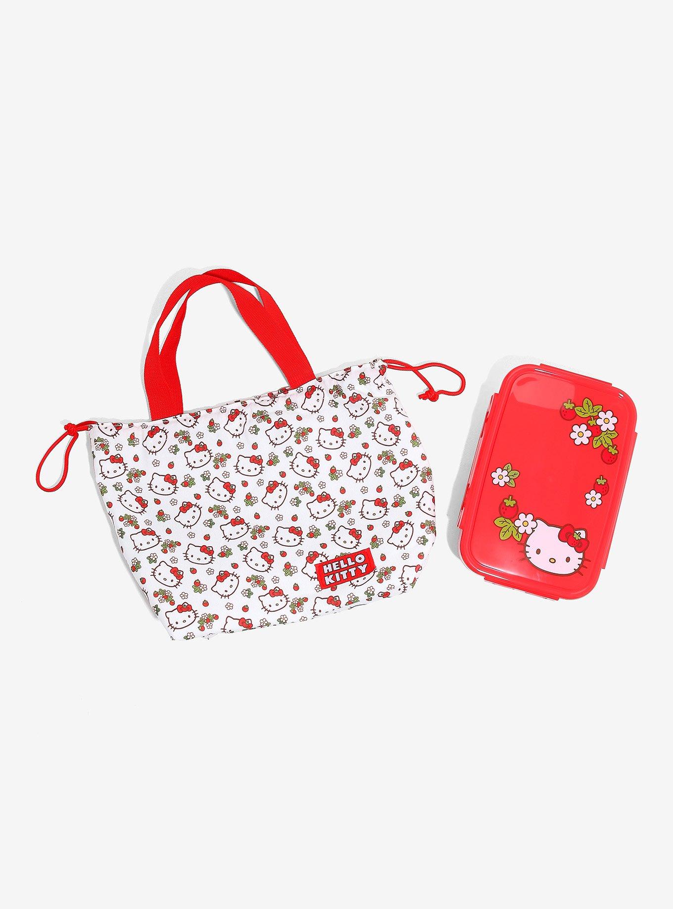 Hello Kitty Strawberry Bento Box & Bag Set, , alternate