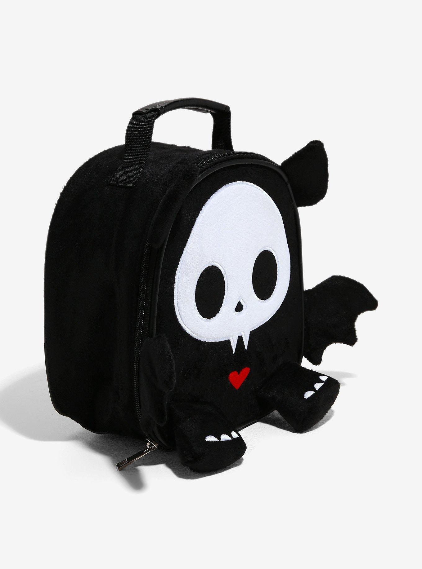 Skelanimals Diego The Bat Fuzzy Figural Lunch Bag, , alternate